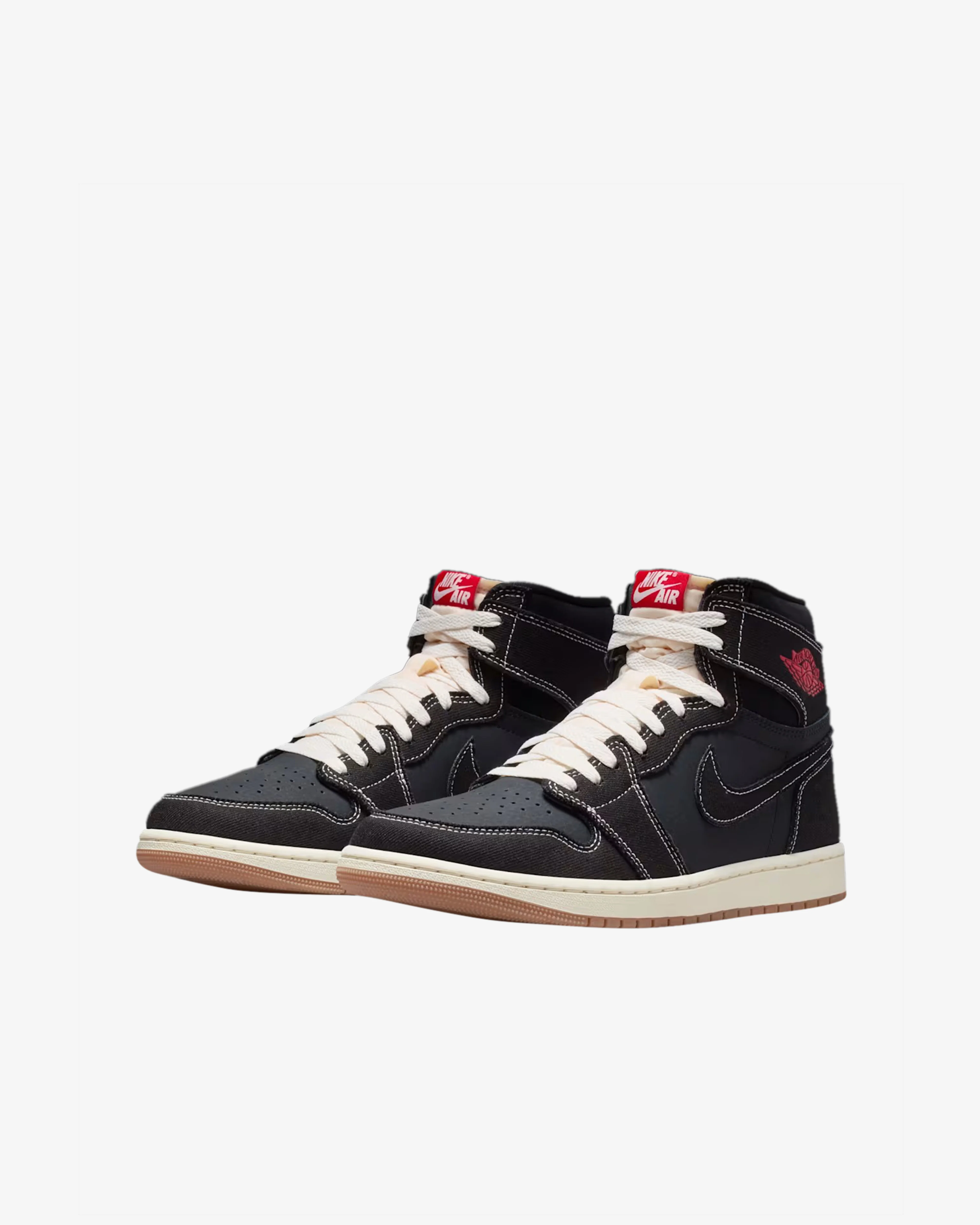 Nike - Men's Air Jordan 1 Retro High OG Sneakers - (Black/Red/Sail) - Image 6