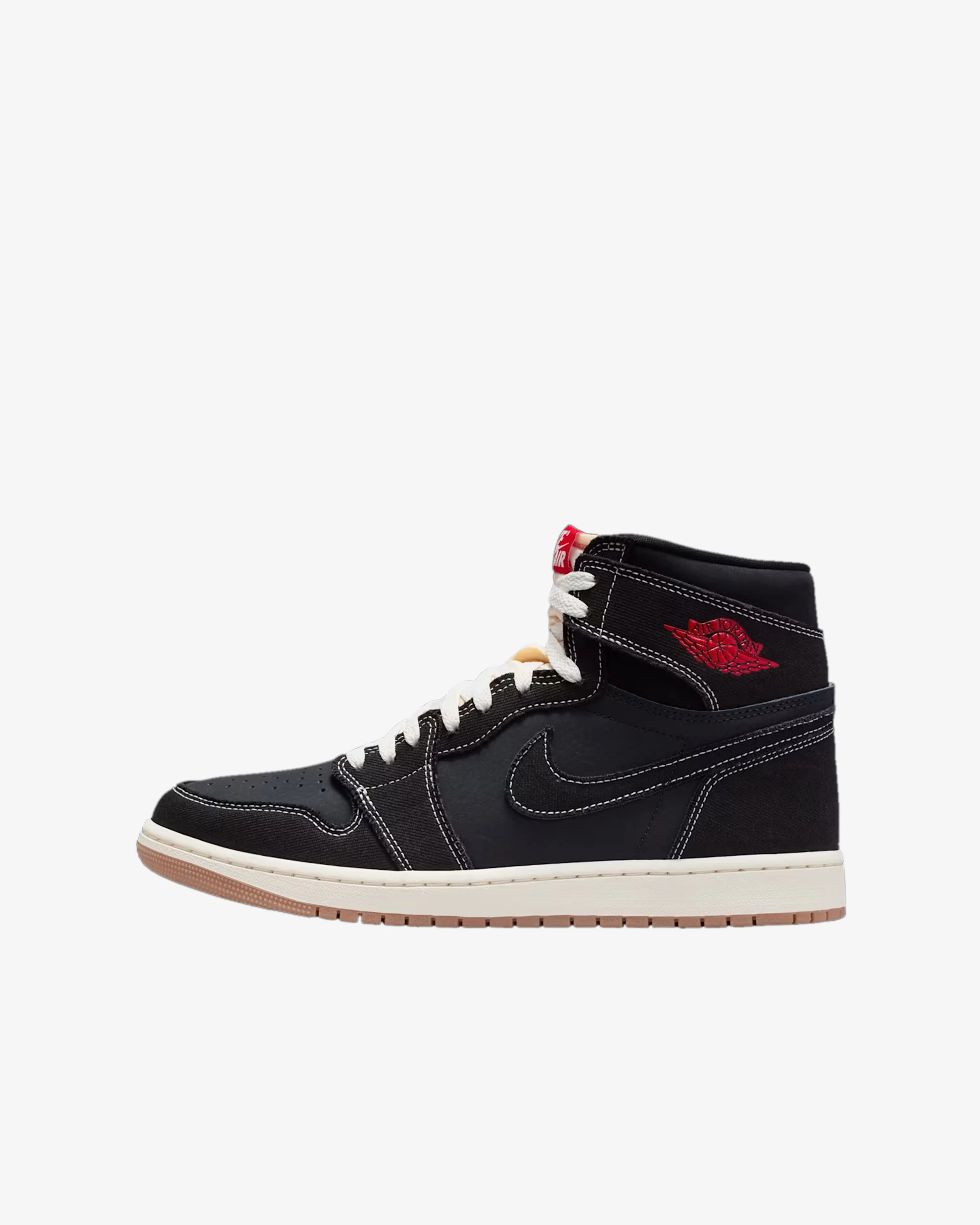 Nike - Men's Air Jordan 1 Retro High OG Sneakers - (Black/Red/Sail) - Image 7