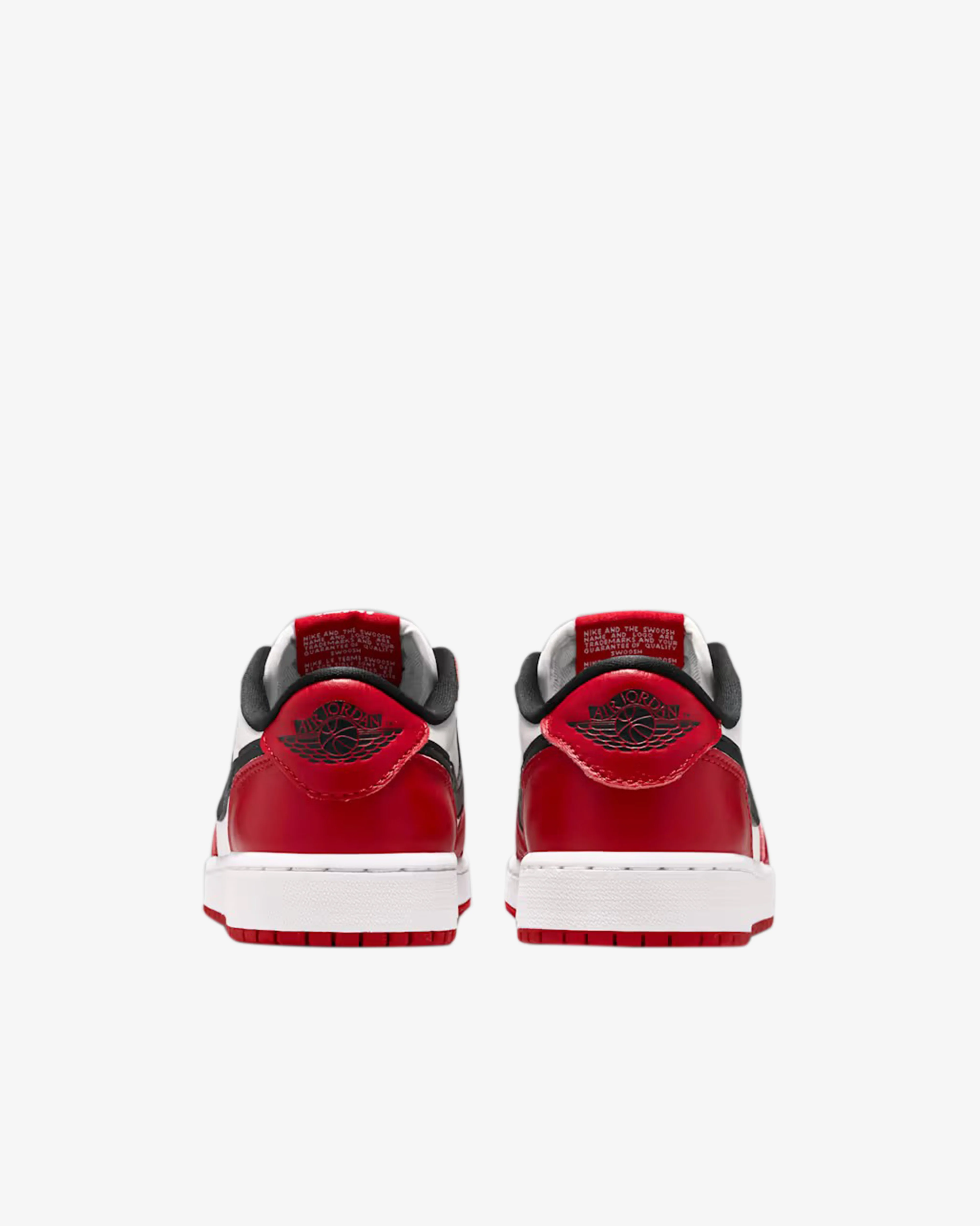 Nike -  Air Jordan 1 Retro Low Grade School Sneakers - (Red/Black/White) - Image 4