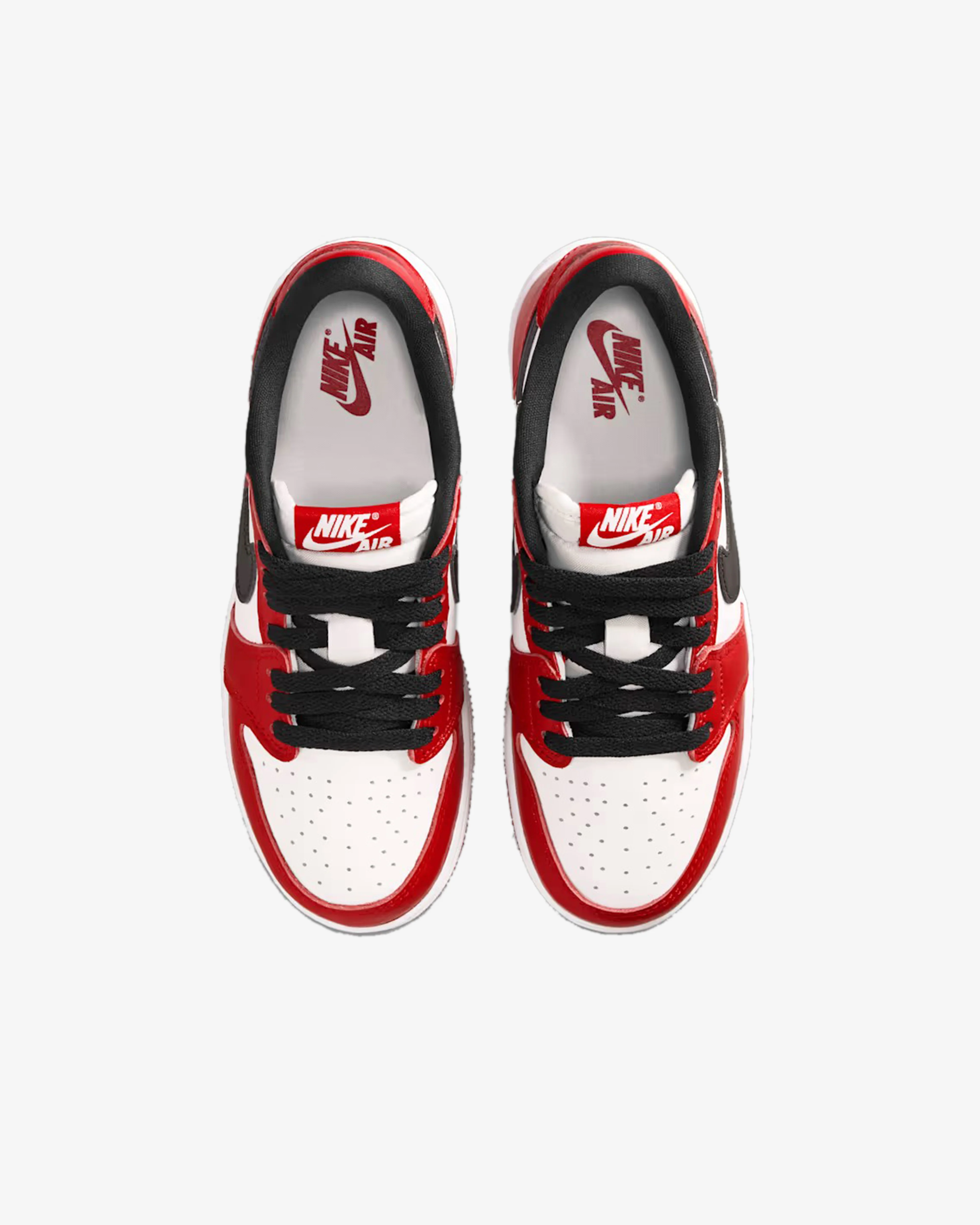 Nike -  Air Jordan 1 Retro Low Grade School Sneakers - (Red/Black/White) - Image 5