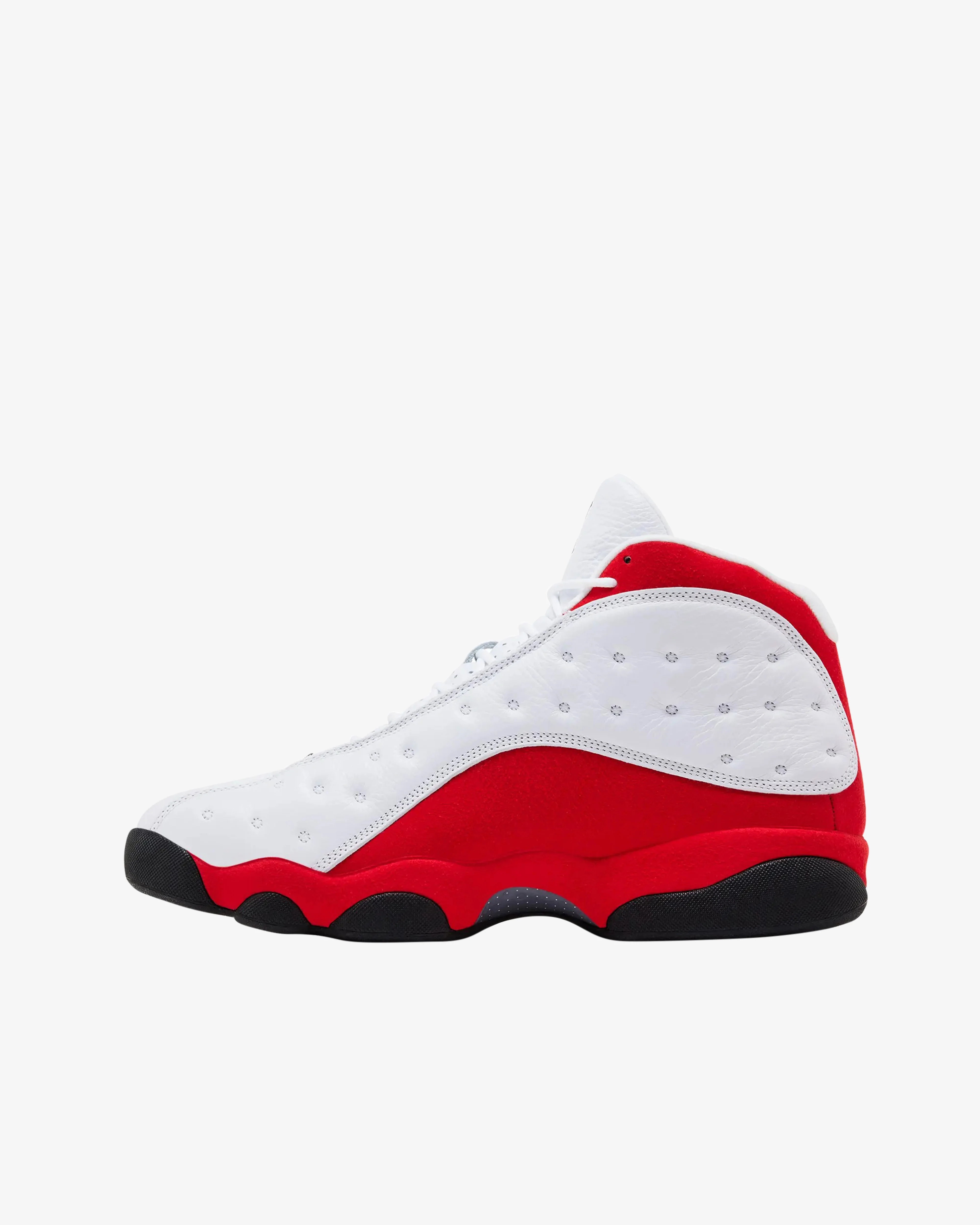 Nike - Men's Air Jordan 13 Retro Sneakers - (White/Red) - Image 2