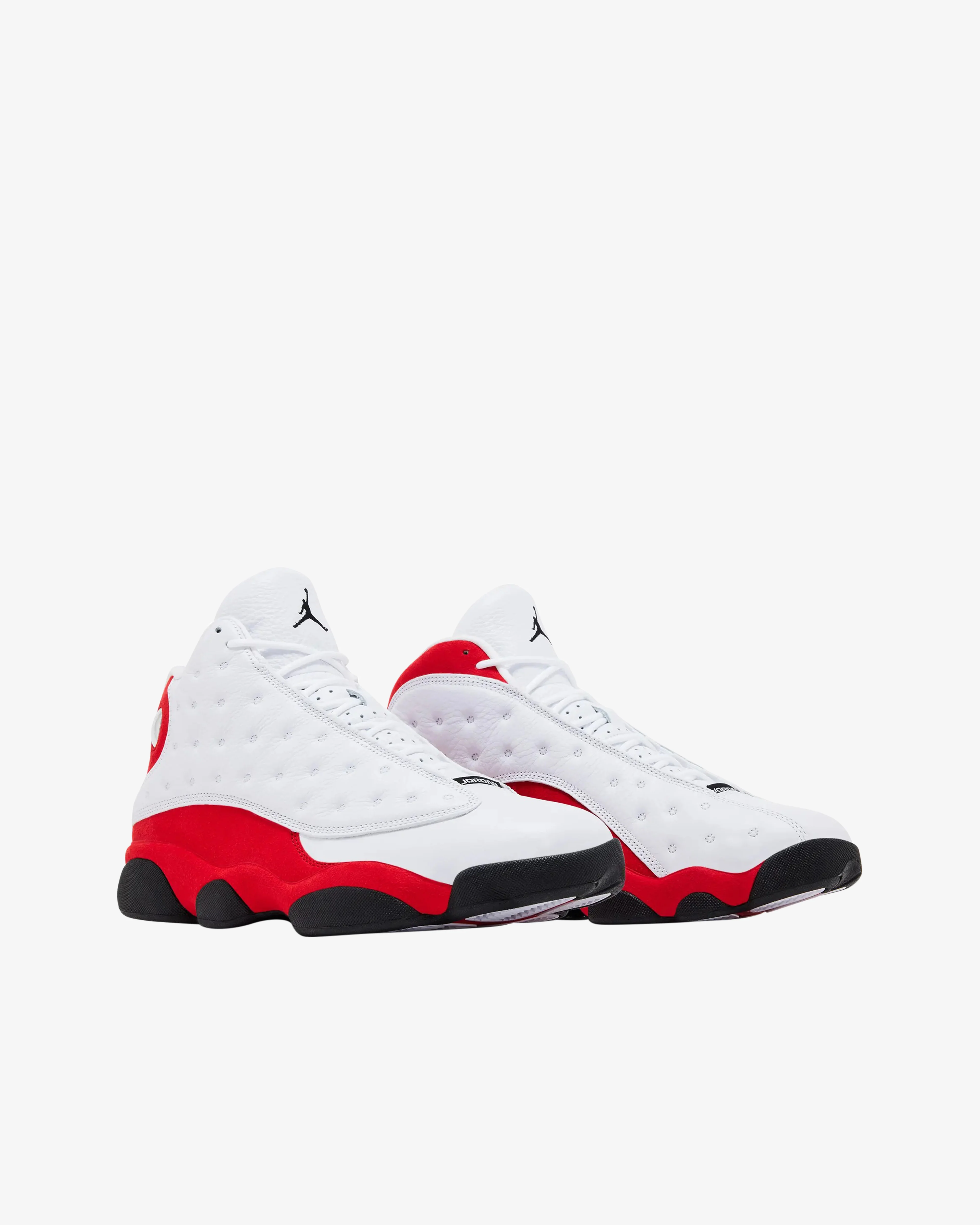 Nike - Men's Air Jordan 13 Retro Sneakers - (White/Red) - Image 3