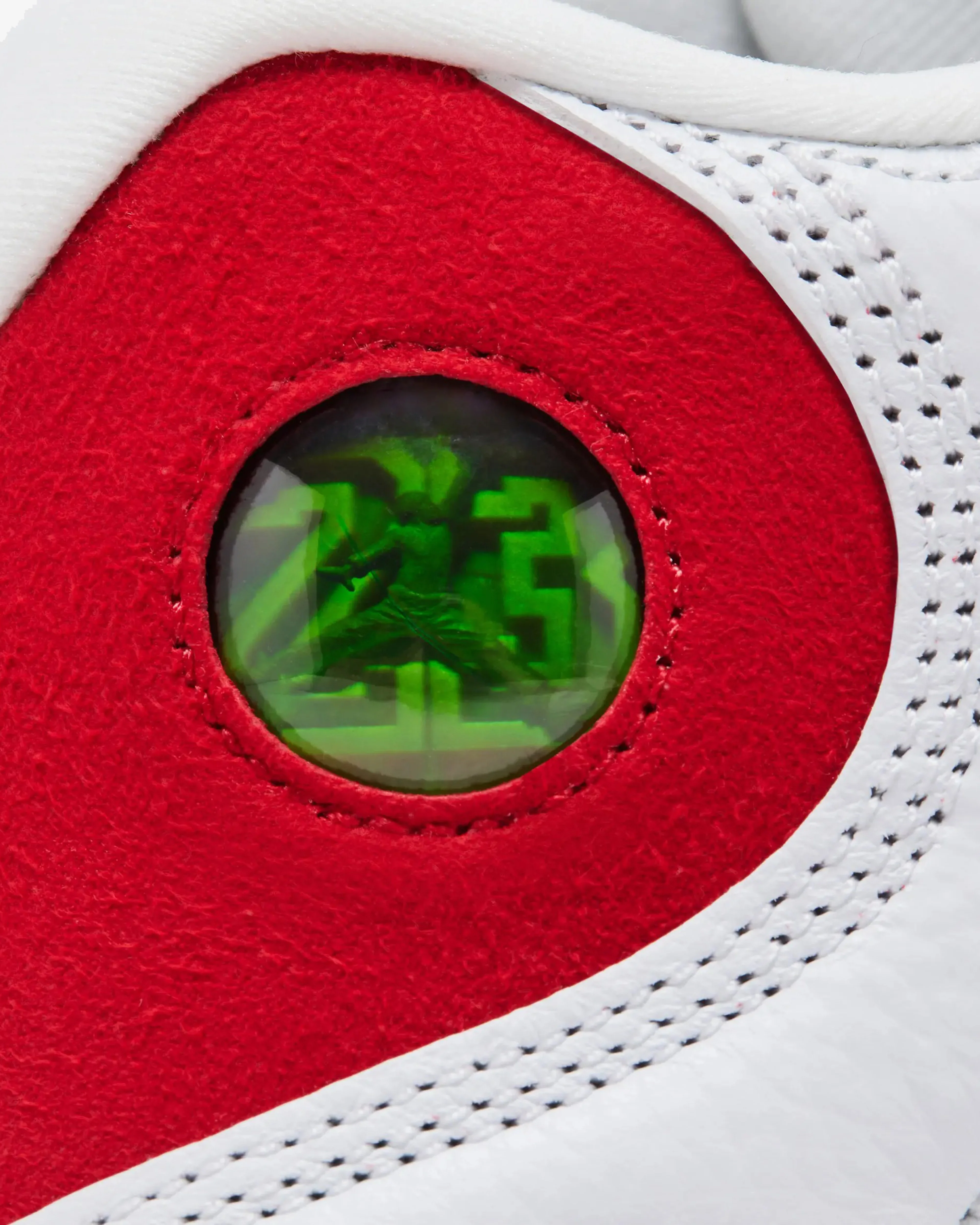 Nike - Men's Air Jordan 13 Retro Sneakers - (White/Red) - Image 4