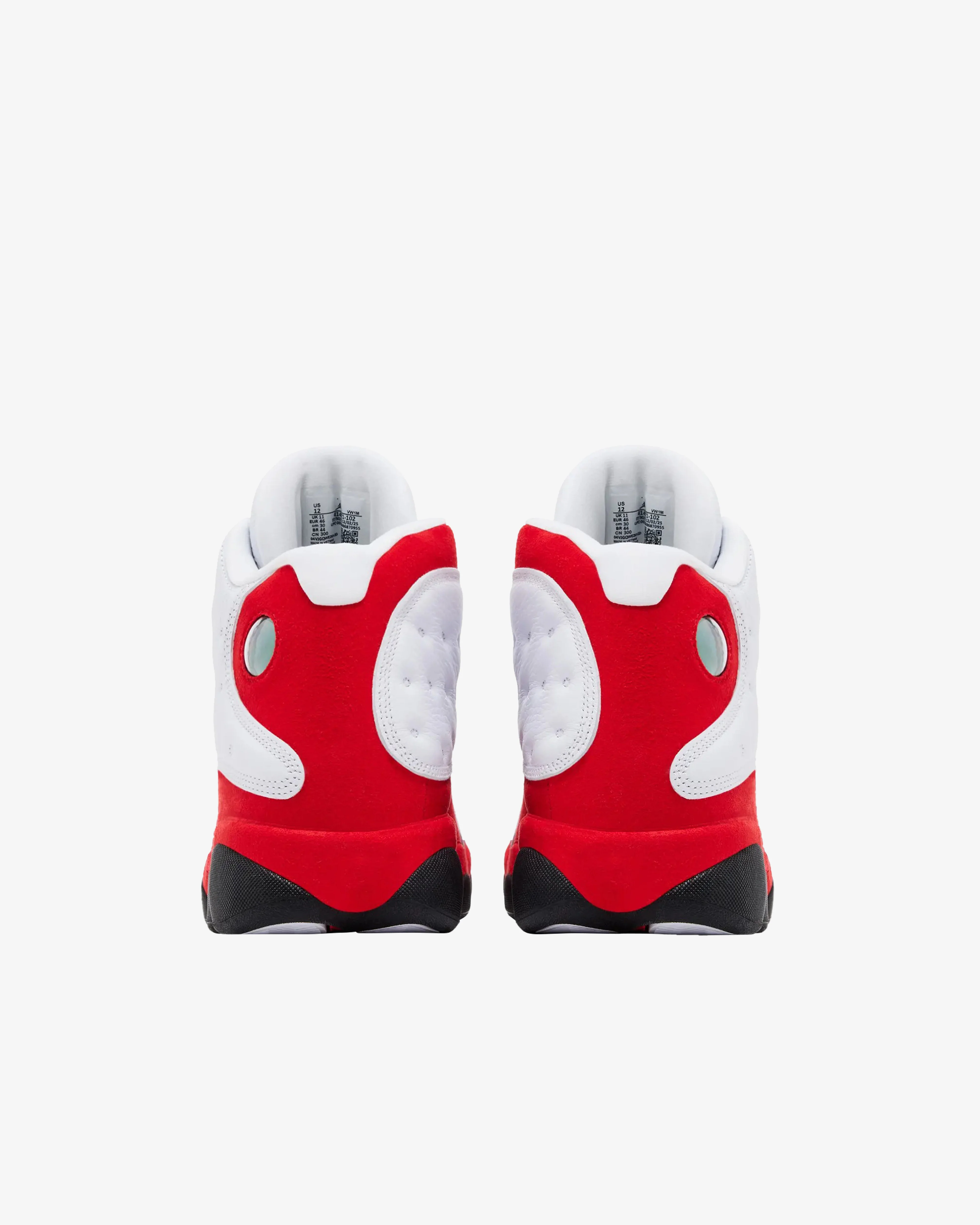 Nike - Men's Air Jordan 13 Retro Sneakers - (White/Red) - Image 7