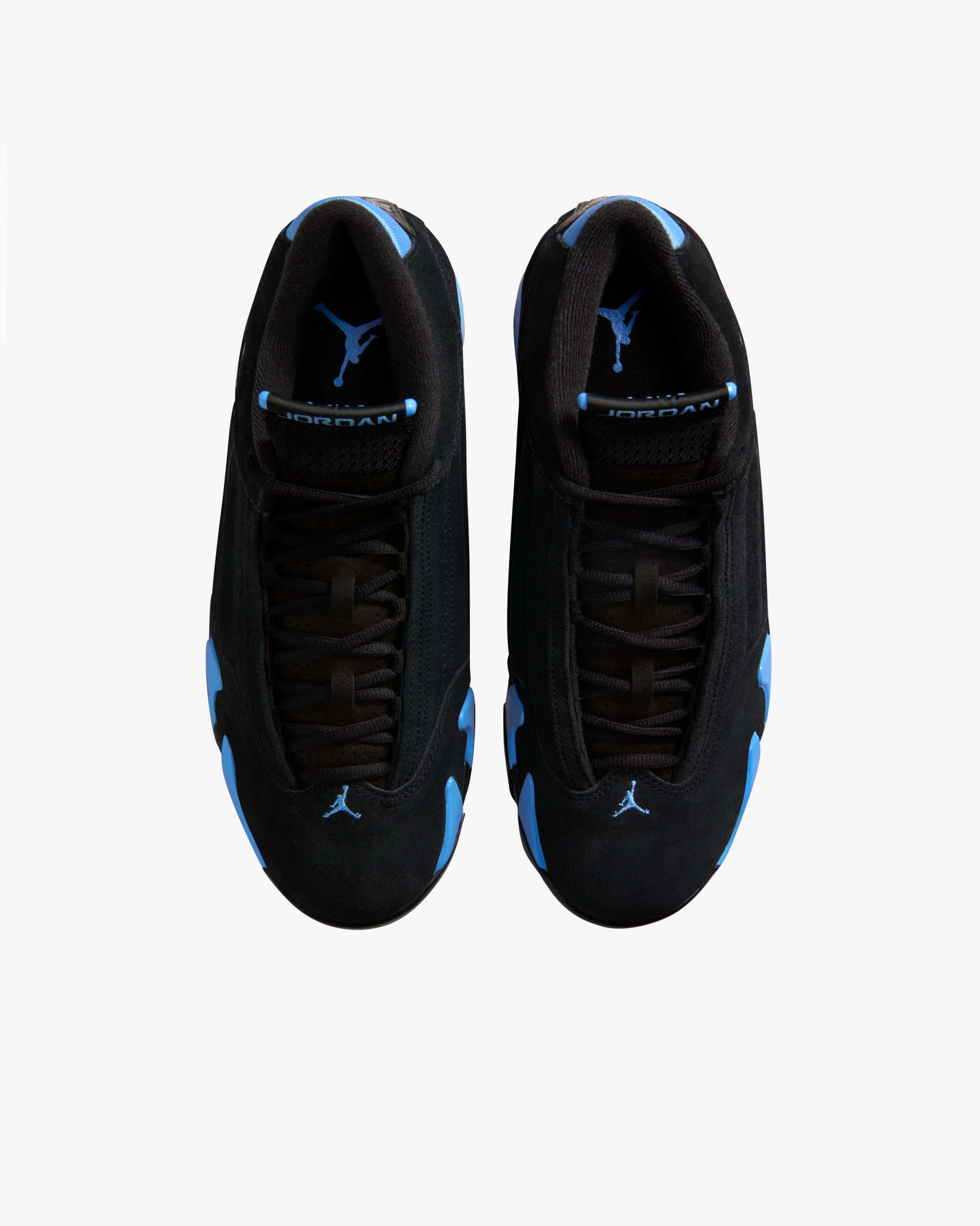 Nike - Men's Air Jordan 14 Retro Sneakers - (Black/University Blue/Metallic Silver/White) - Image 3