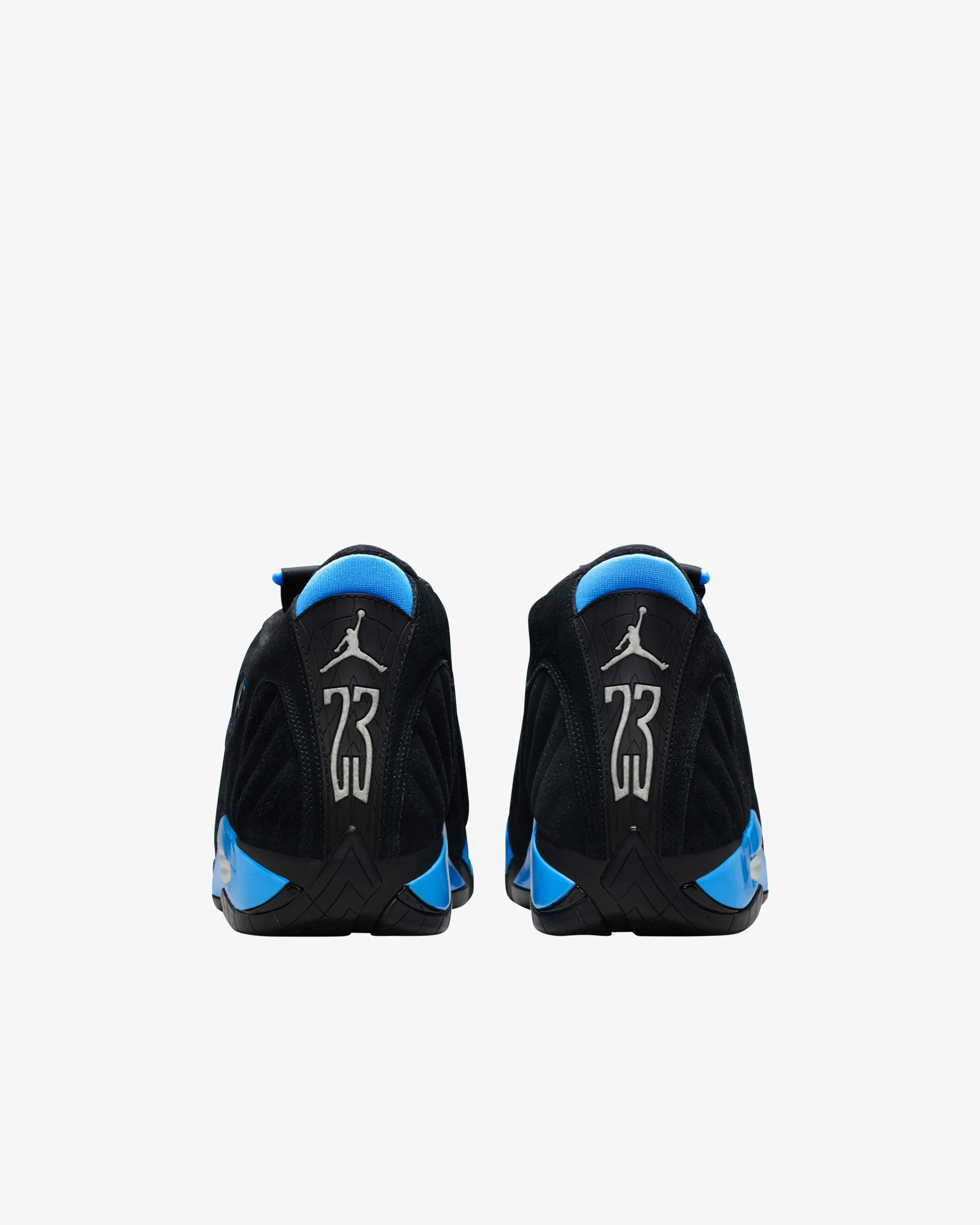Nike - Men's Air Jordan 14 Retro Sneakers - (Black/University Blue/Metallic Silver/White) - Image 4