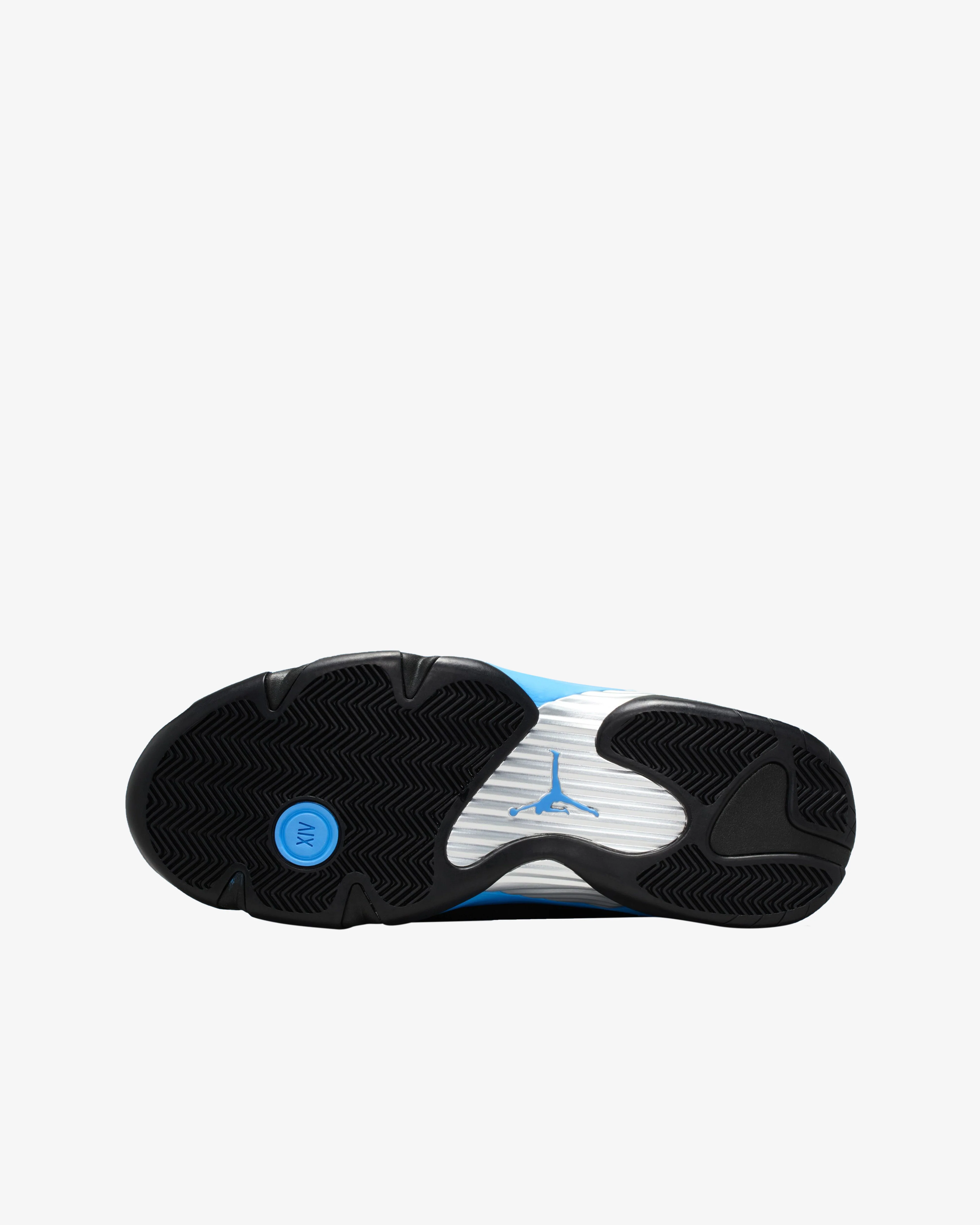Nike - Men's Air Jordan 14 Retro Sneakers - (Black/University Blue/Metallic Silver/White) - Image 5
