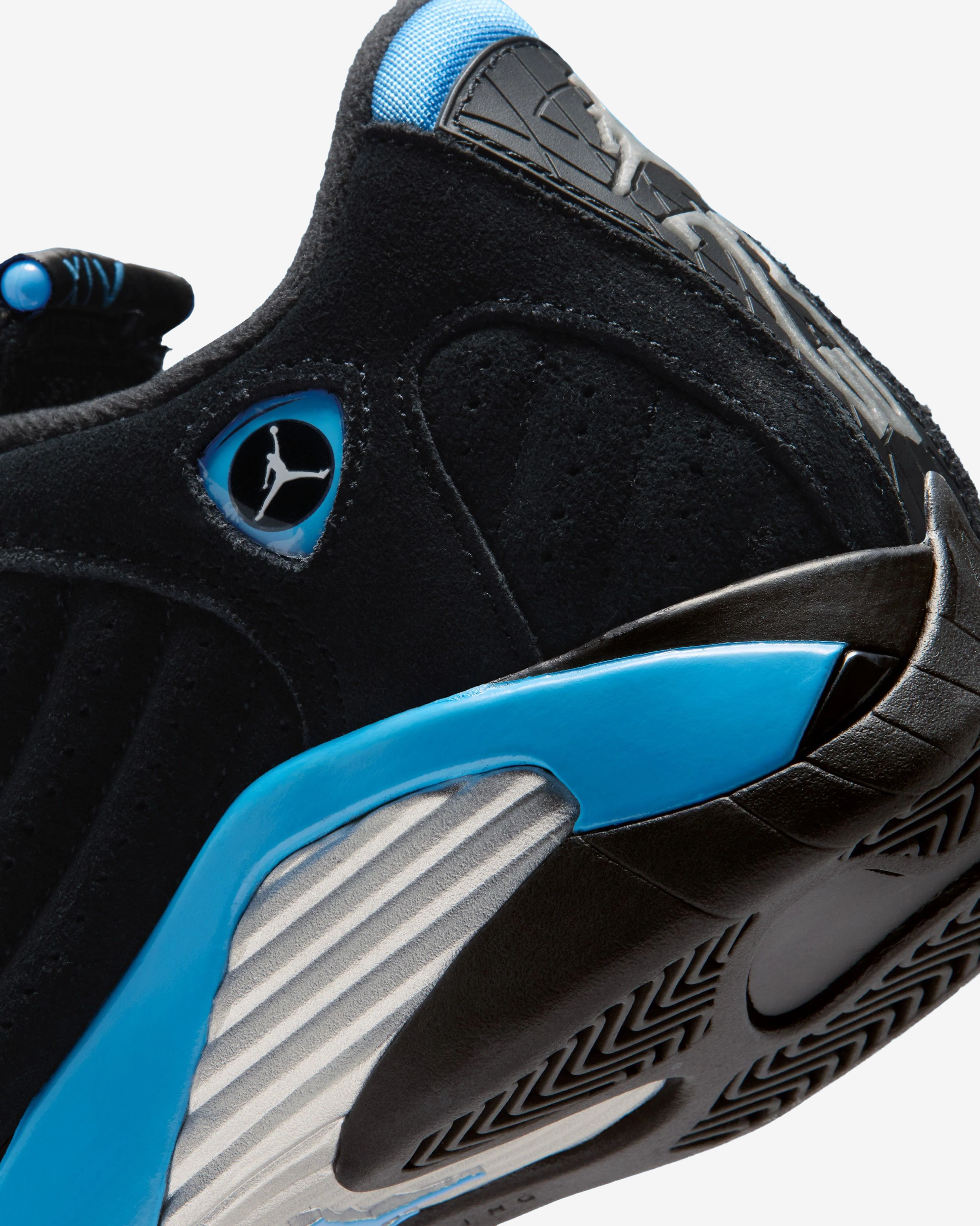 Nike - Men's Air Jordan 14 Retro Sneakers - (Black/University Blue/Metallic Silver/White) - Image 6