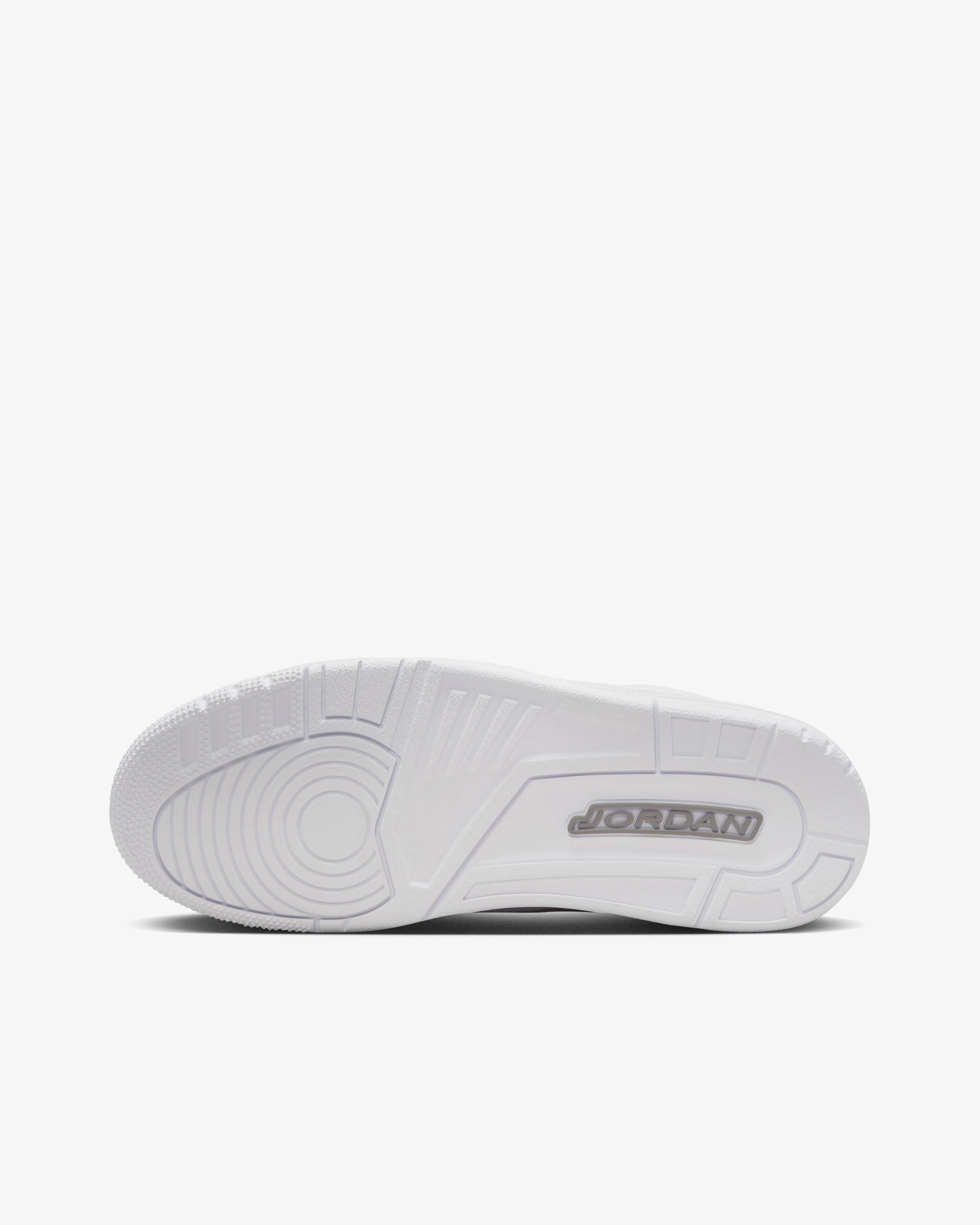 Nike - Men's Air Jordan 3 Retro Sneakers - (White/Silver) - Image 7