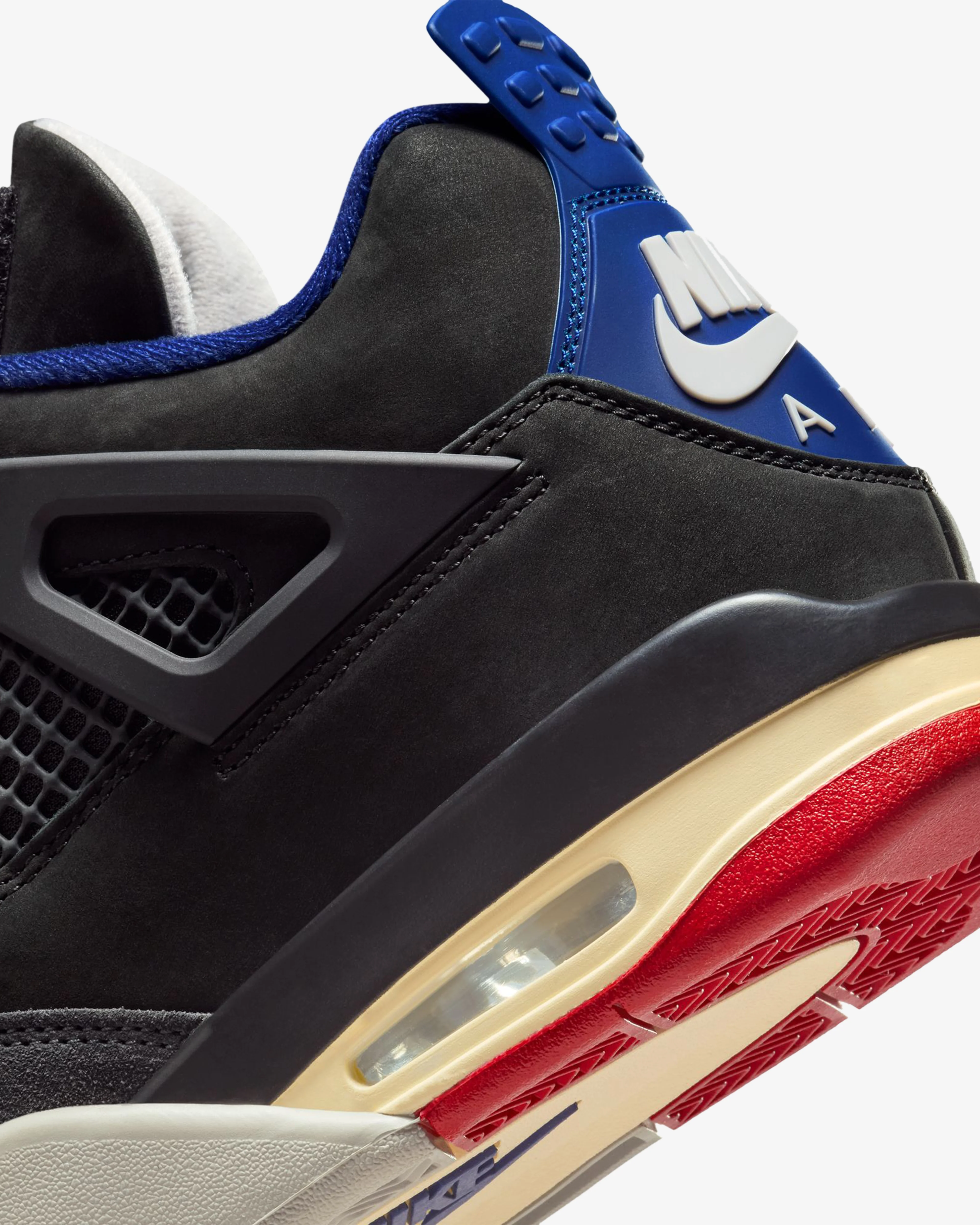 Nike - Men's Air Jordan 4 Retro Sneakers - (Black/Chile Red) - Image 5