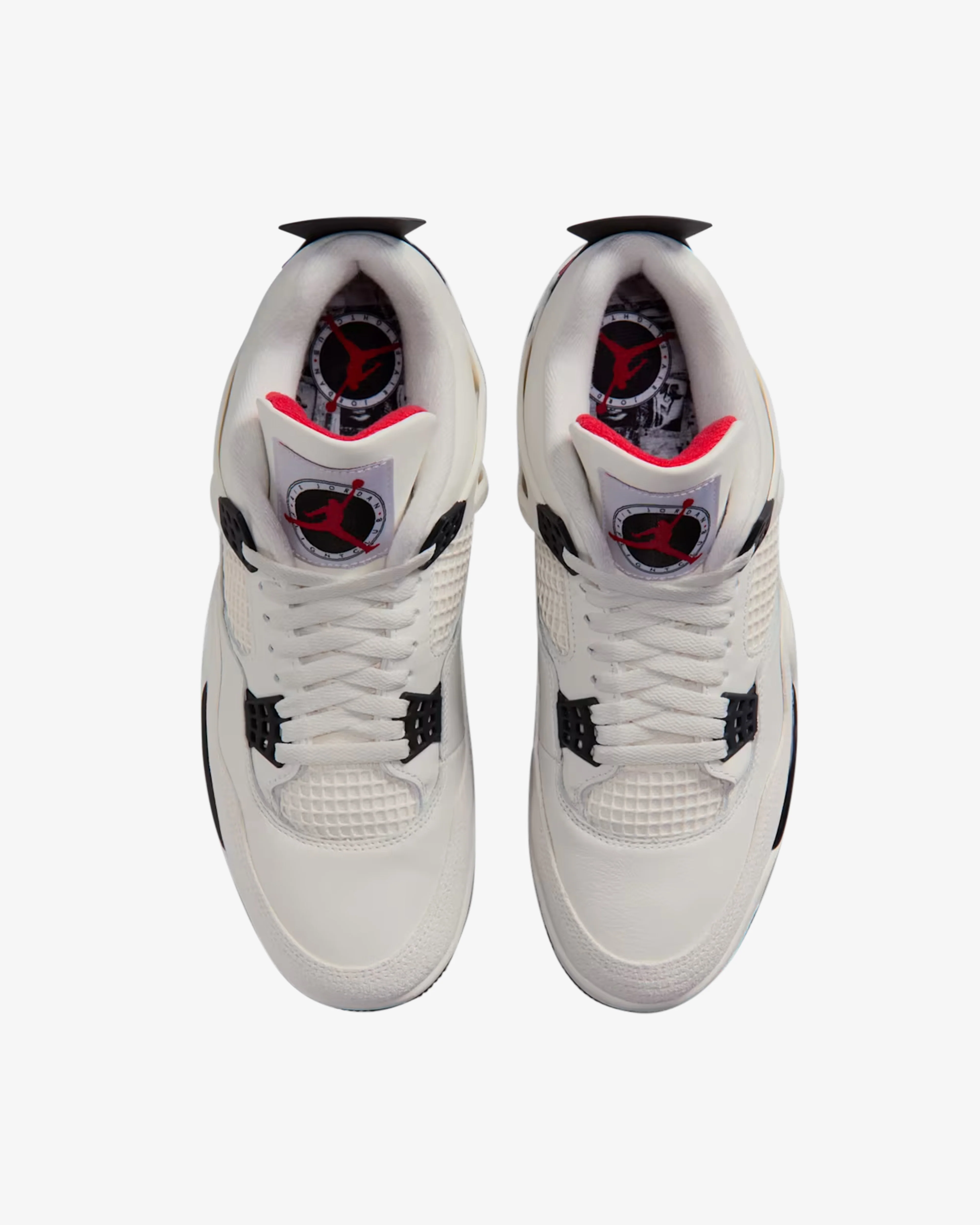 Nike - Men's Air Jordan 4 Retro OG Flight Club Sneakers - (Sail/Black) - Image 4