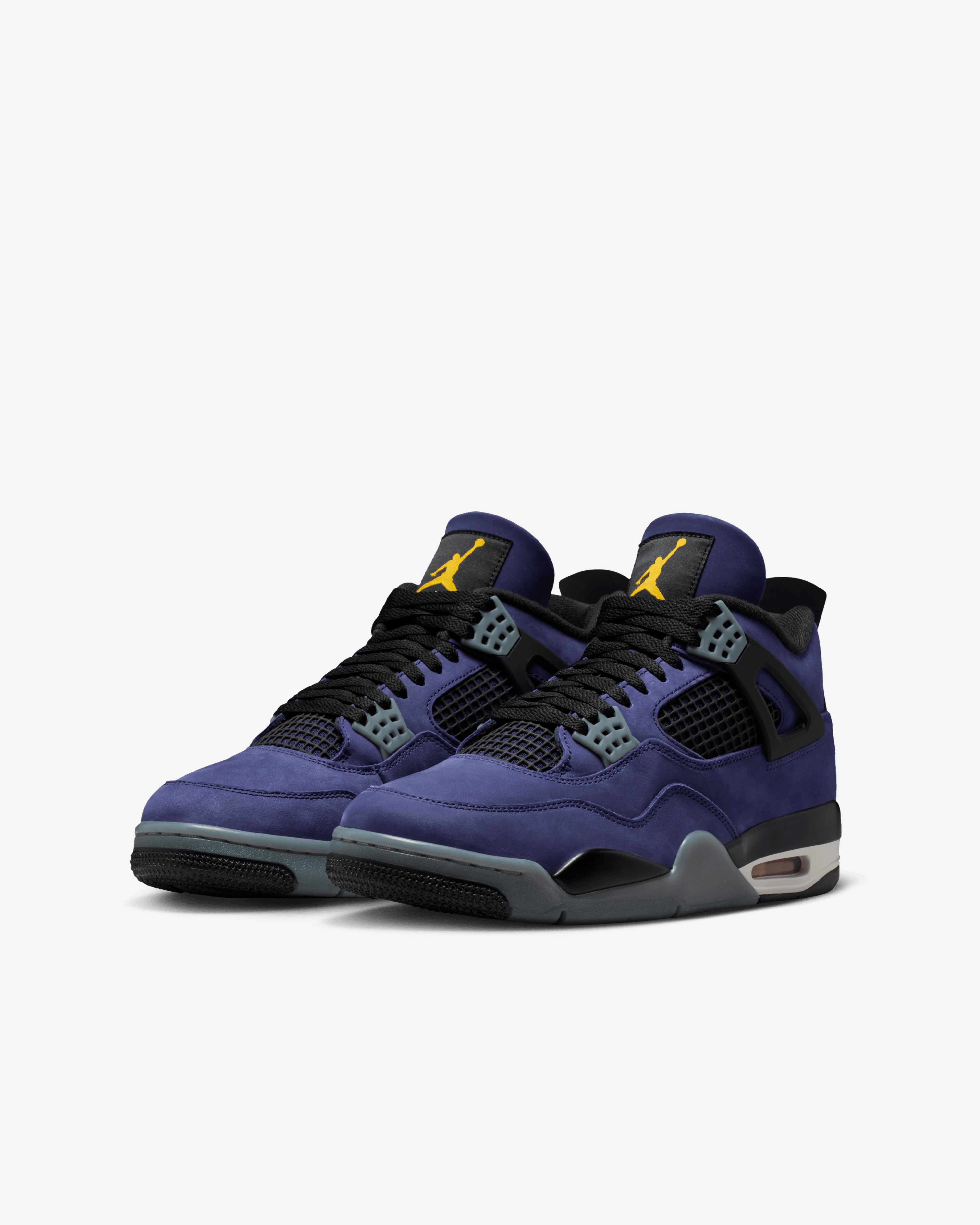 Nike - Men's Air Jordan 4 Retro Sneakers - (Imperial Purple) - Image 2