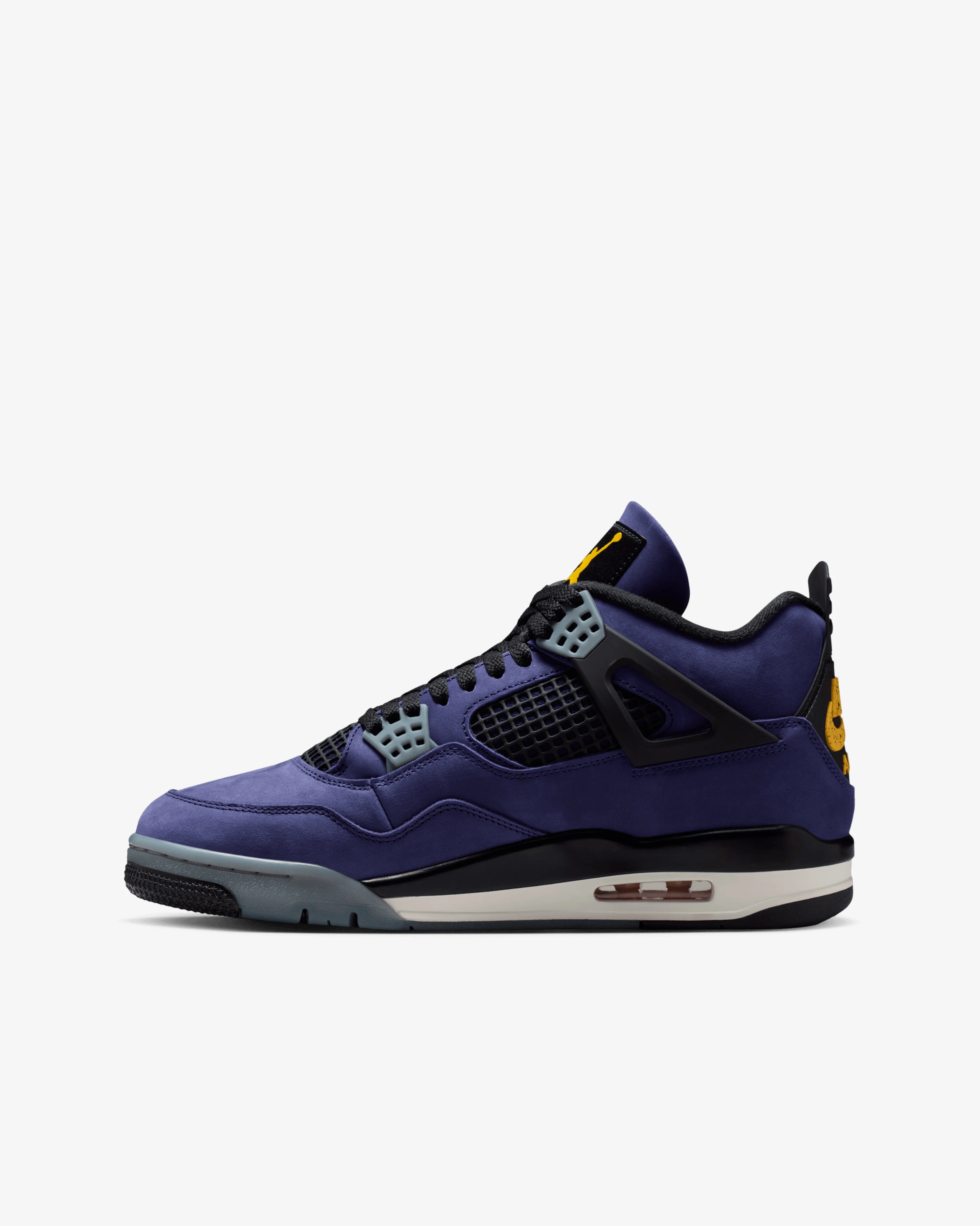 Nike - Men's Air Jordan 4 Retro Sneakers - (Imperial Purple) - Image 3