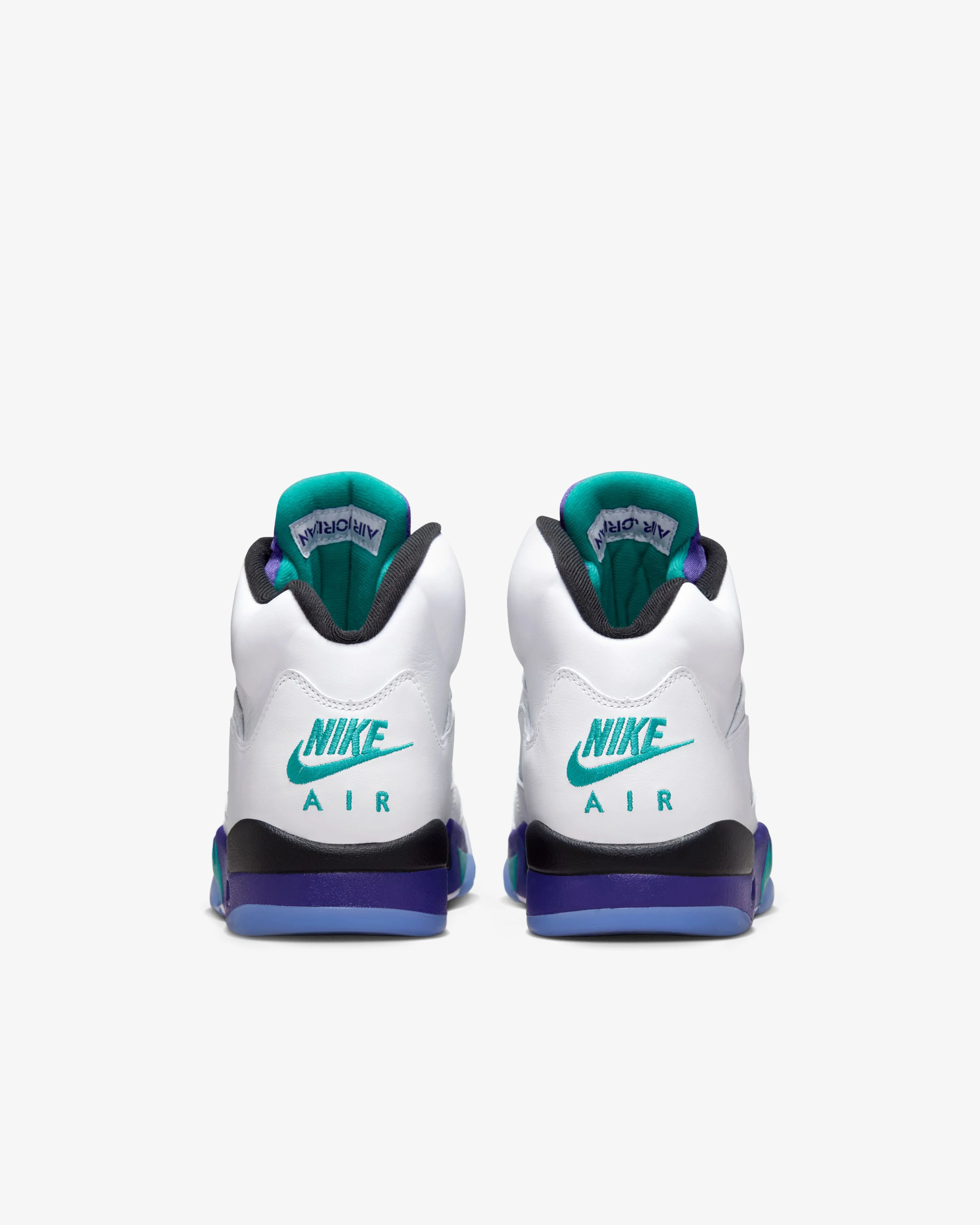 Nike - Men's Air Jordan 5 Retro OG Sneakers - (White/Grape) - Image 5