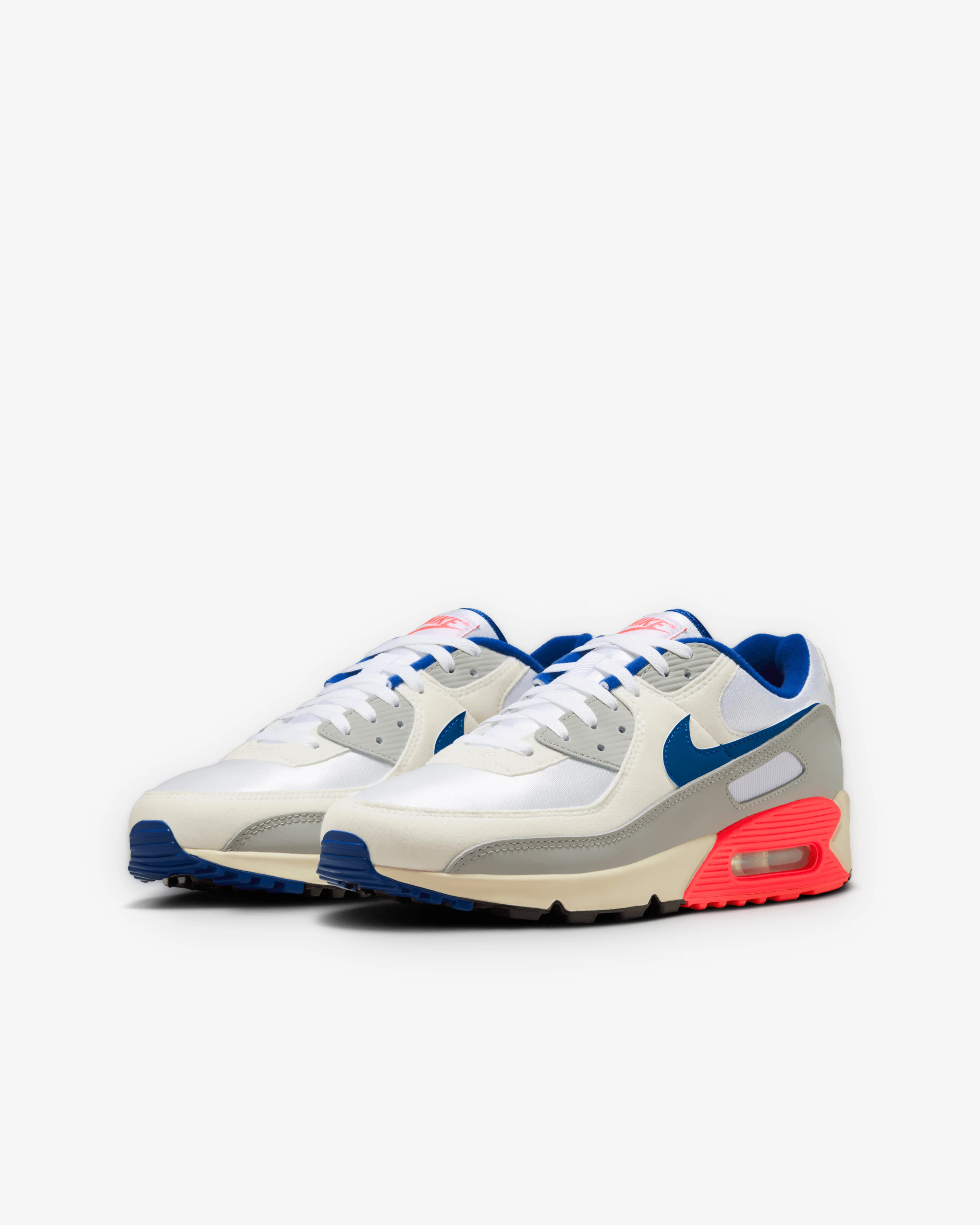 Nike - Men's Air Max 90 QS Sneakers - (Base Grey/Sport Royal) - Image 3