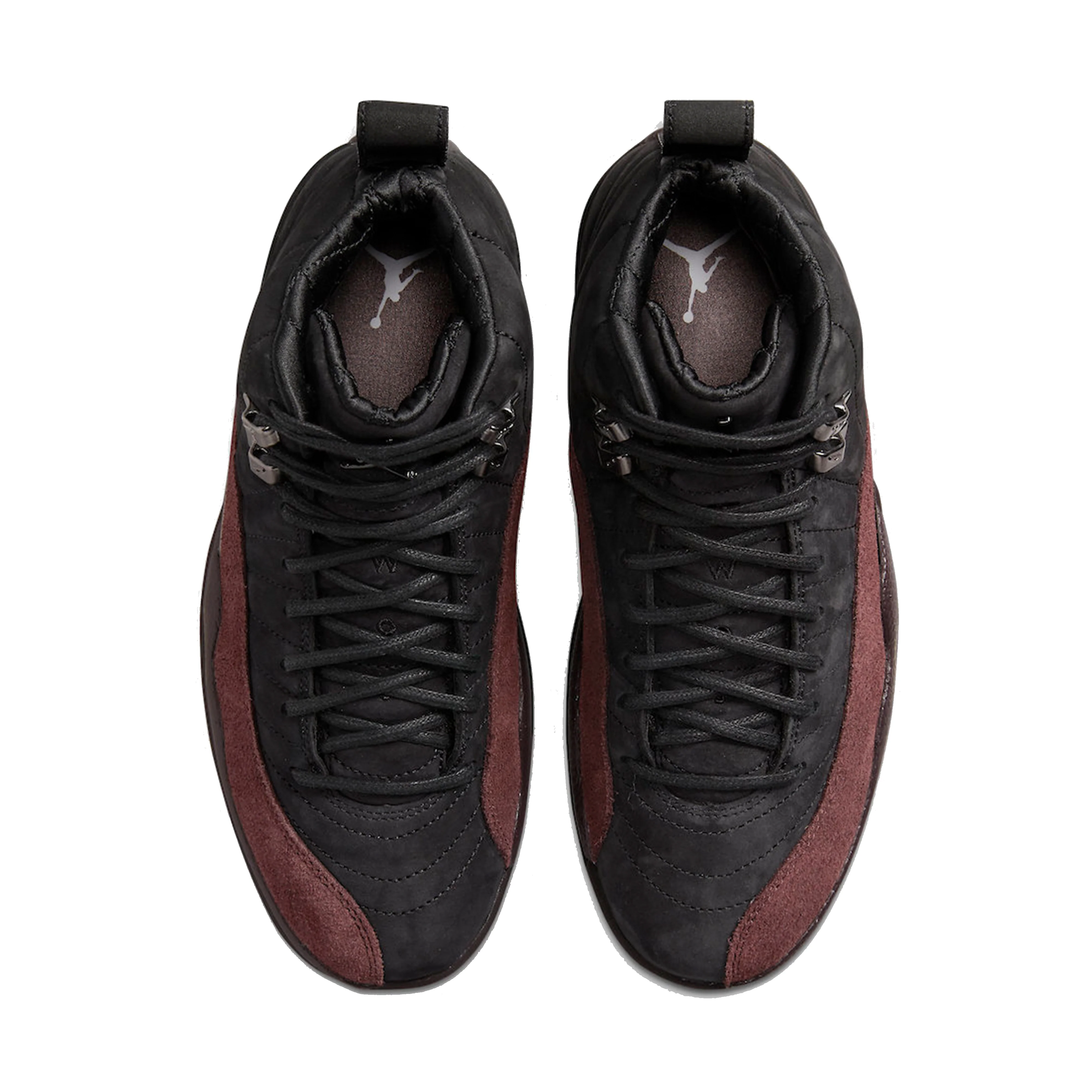 Nike - Women's Air Jordan 12 x A Ma Maniére Sneakers - (Black/Burgundy) - Image 3