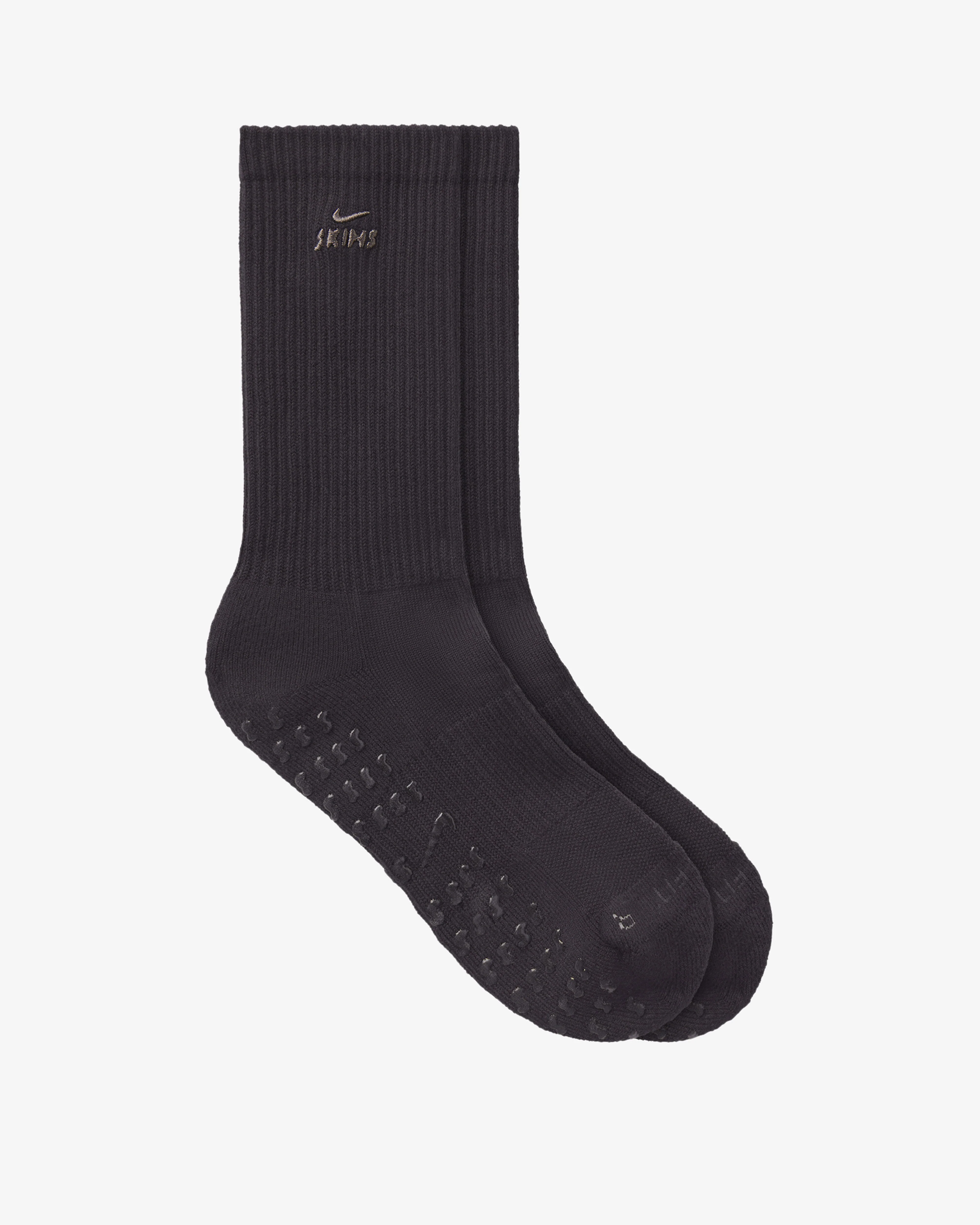 NikeSKIMS - Women's Dri-FIT Pilates Grip Crew Socks - (Obsidian) - Image 2
