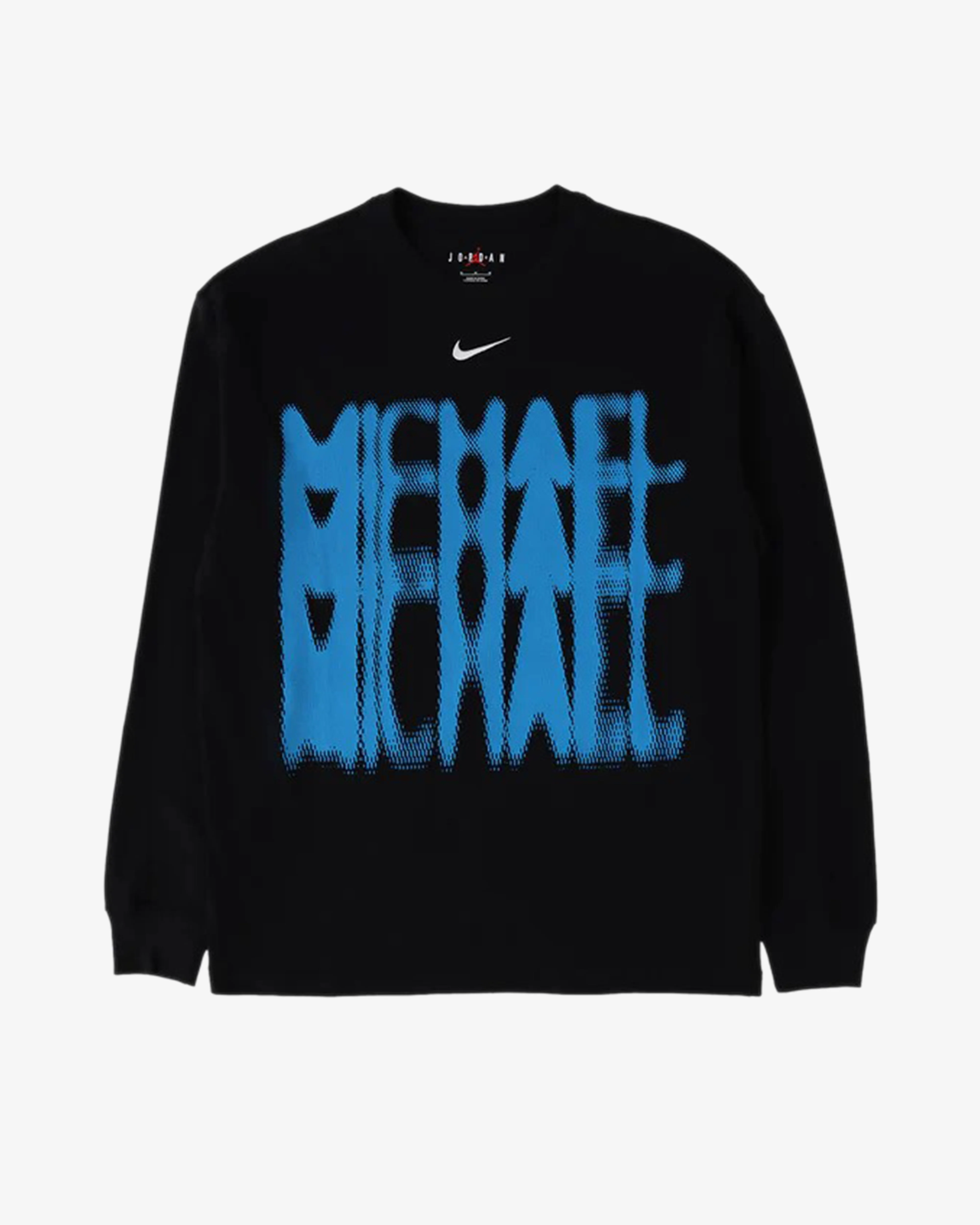 Nike - Men's Air Jordan Longsleeve OS T-Shirt - (Black/Equator Blue)