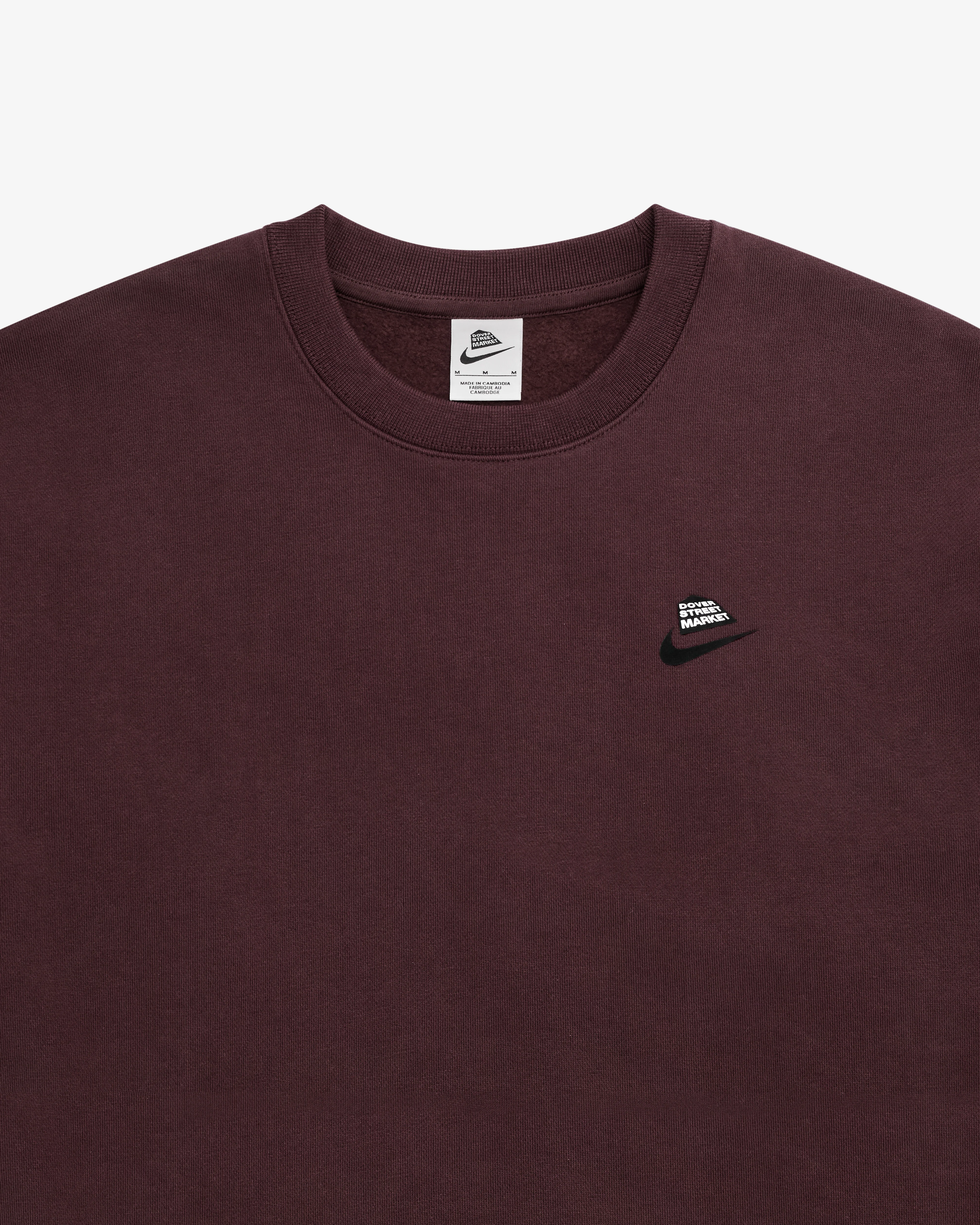 Nike - DSM Men's Fleece Crewneck Sweatshirt - (Burgundy) - Image 3