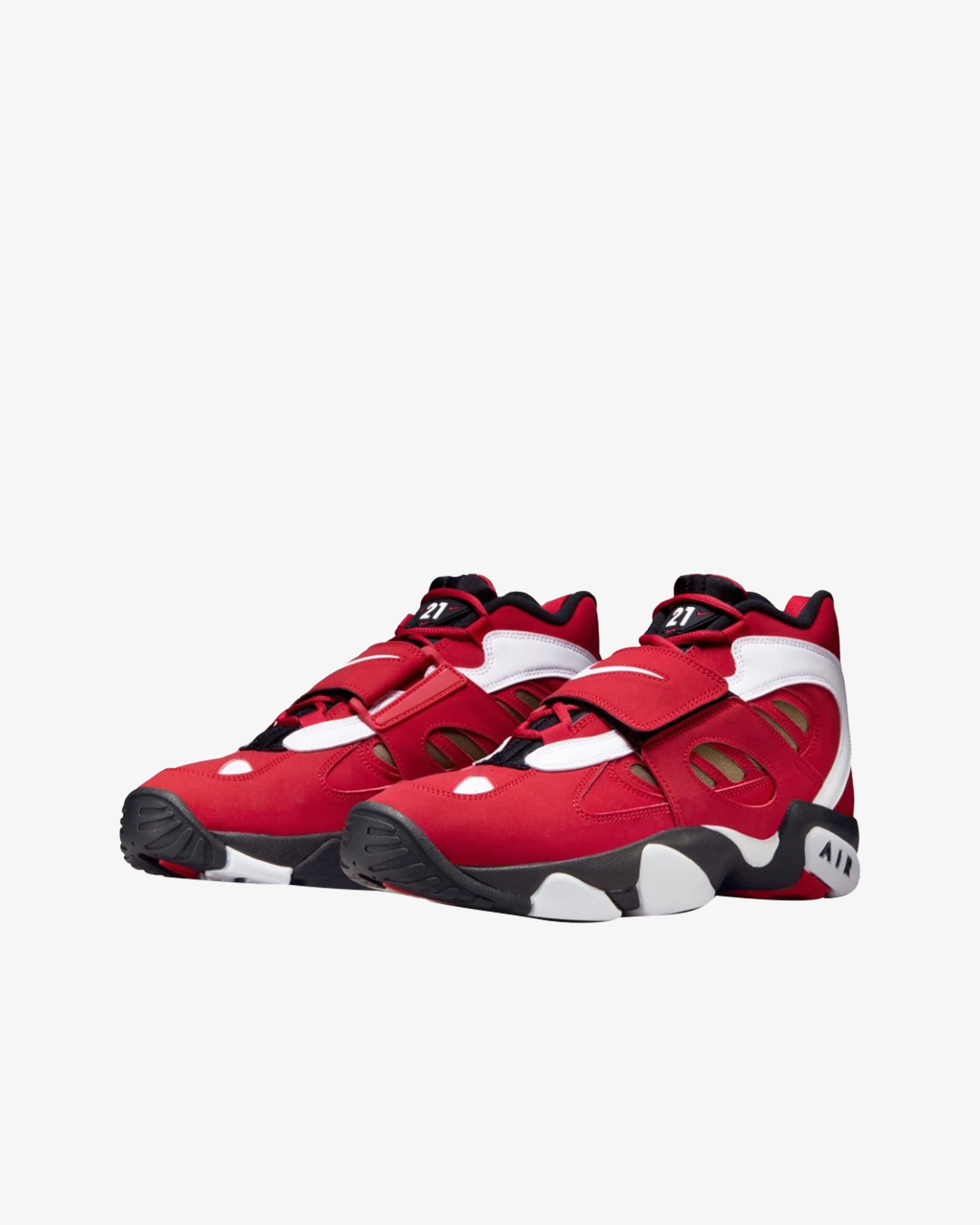 Nike - Men's Air Diamond Turf 2 Sneakers - (Red/White/Black) - Image 3