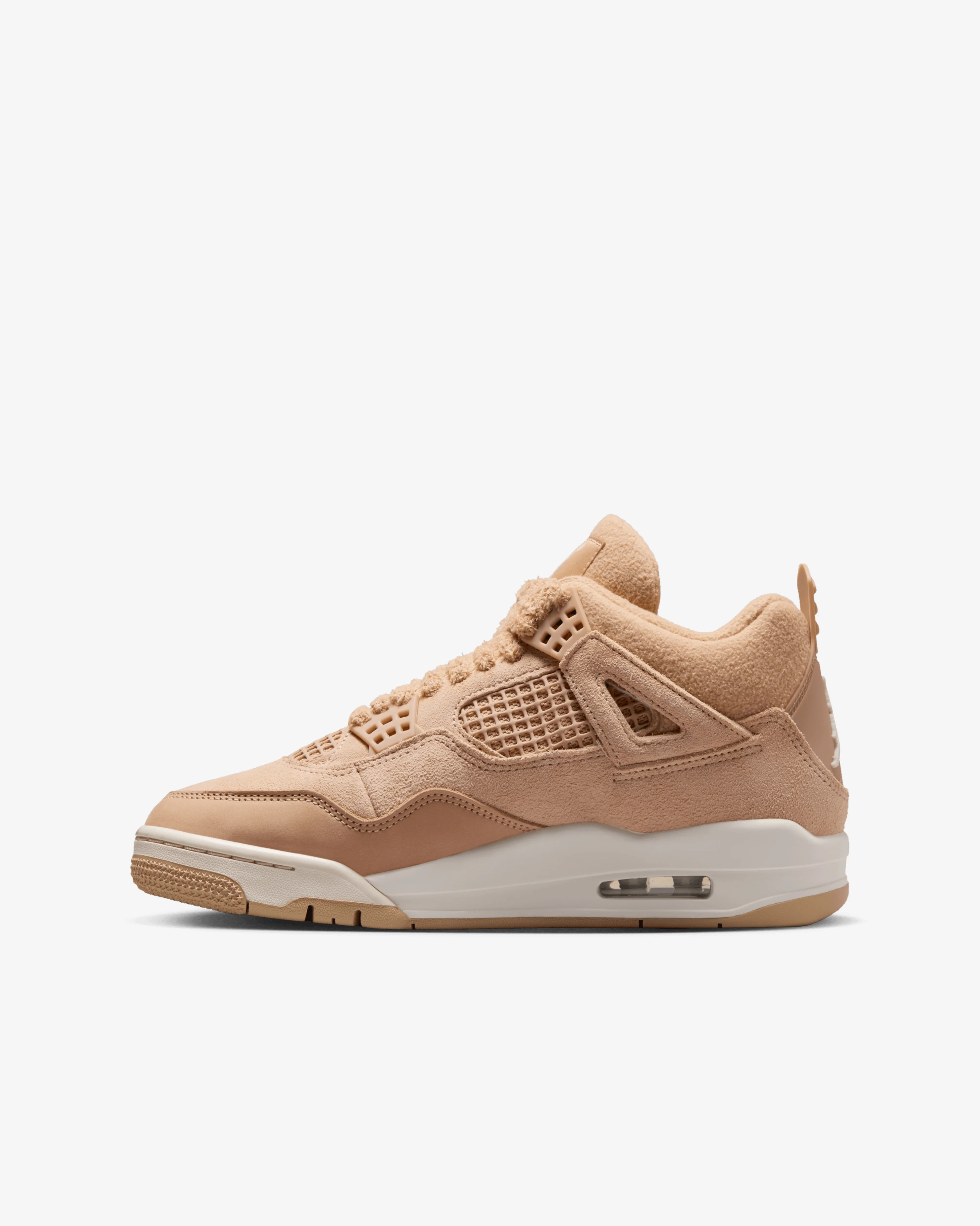 Nike - Women's Air Jordan 4 Retro Sneakers - (Hemp/Light Orewood) - Image 2