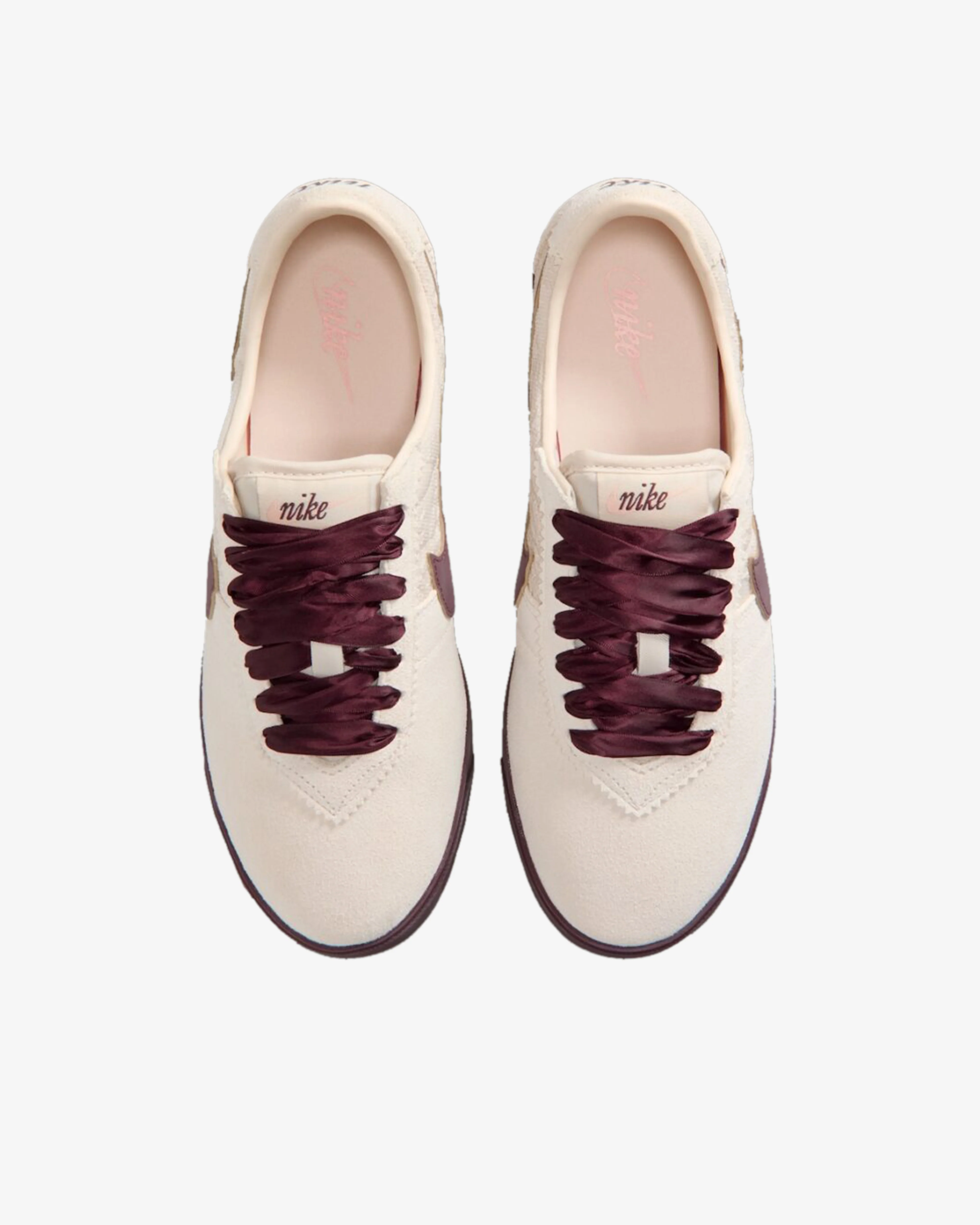 Nike - Women’s Astrograbber SE Sneakers - (Light Cream/Burgundy Crush) - Image 4