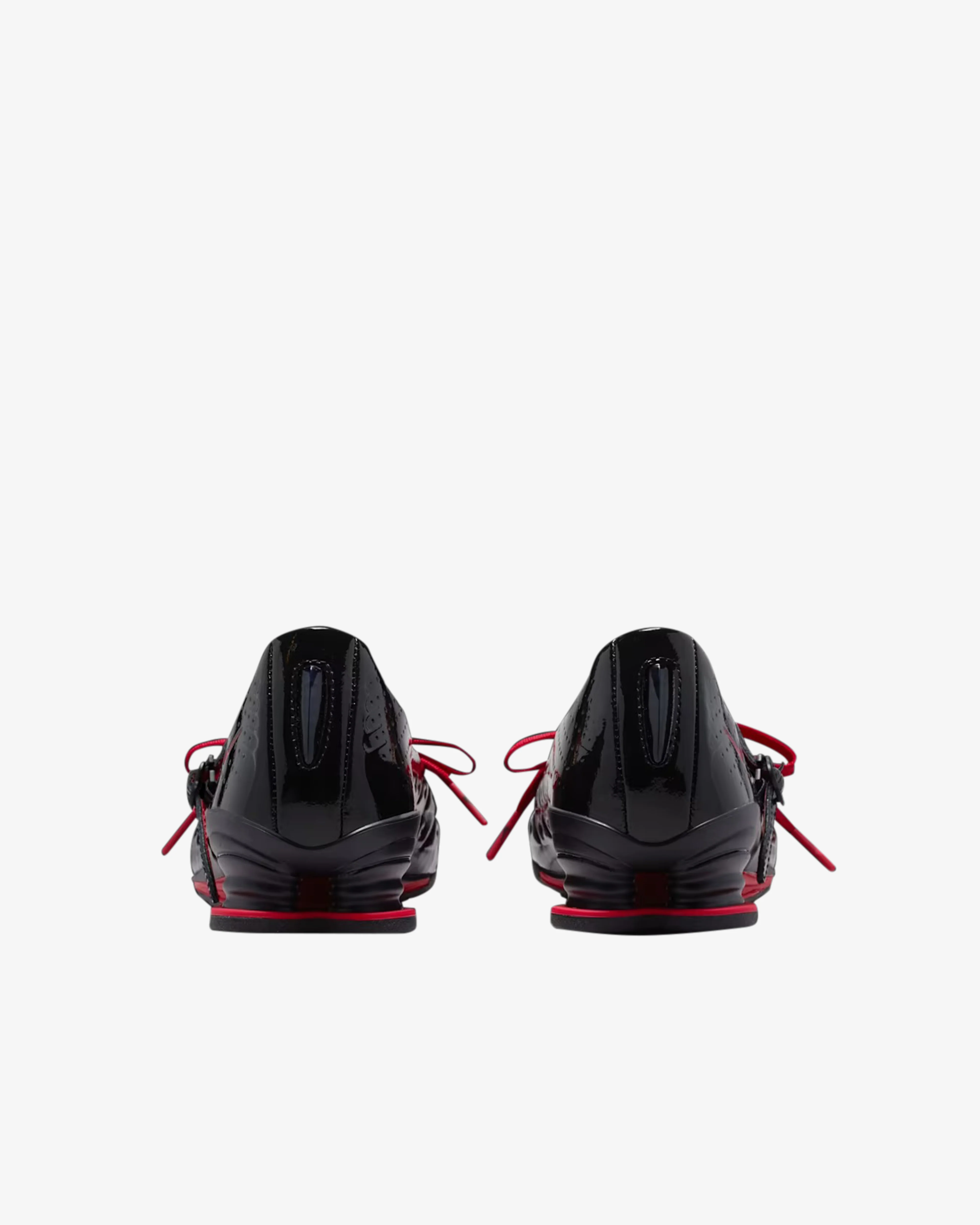 Nike - Women's LABELHOOD Shox Z Calistra Sneakers - (Black/Red) - Image 5