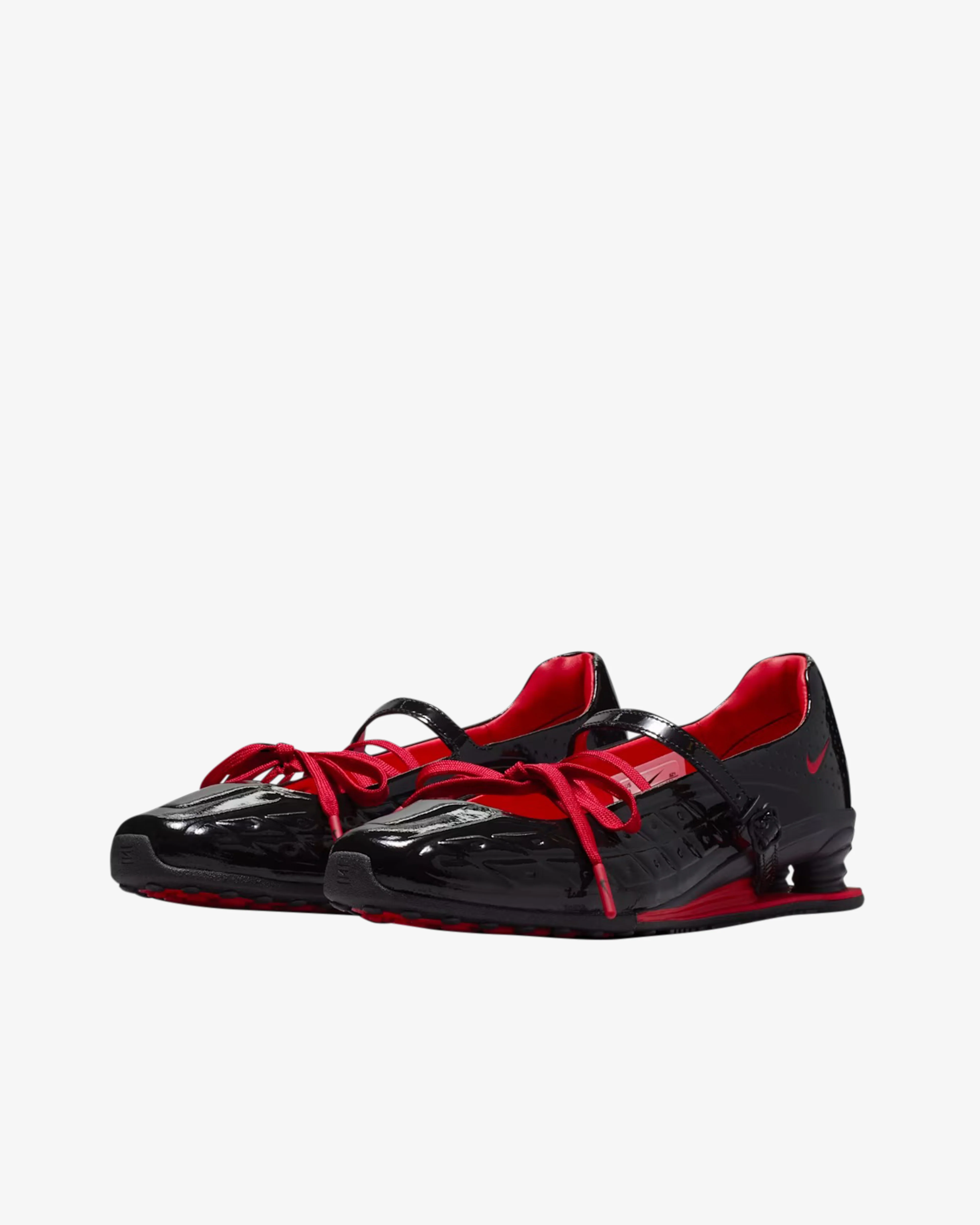 Nike - Women's LABELHOOD Shox Z Calistra Sneakers - (Black/Red) - Image 6