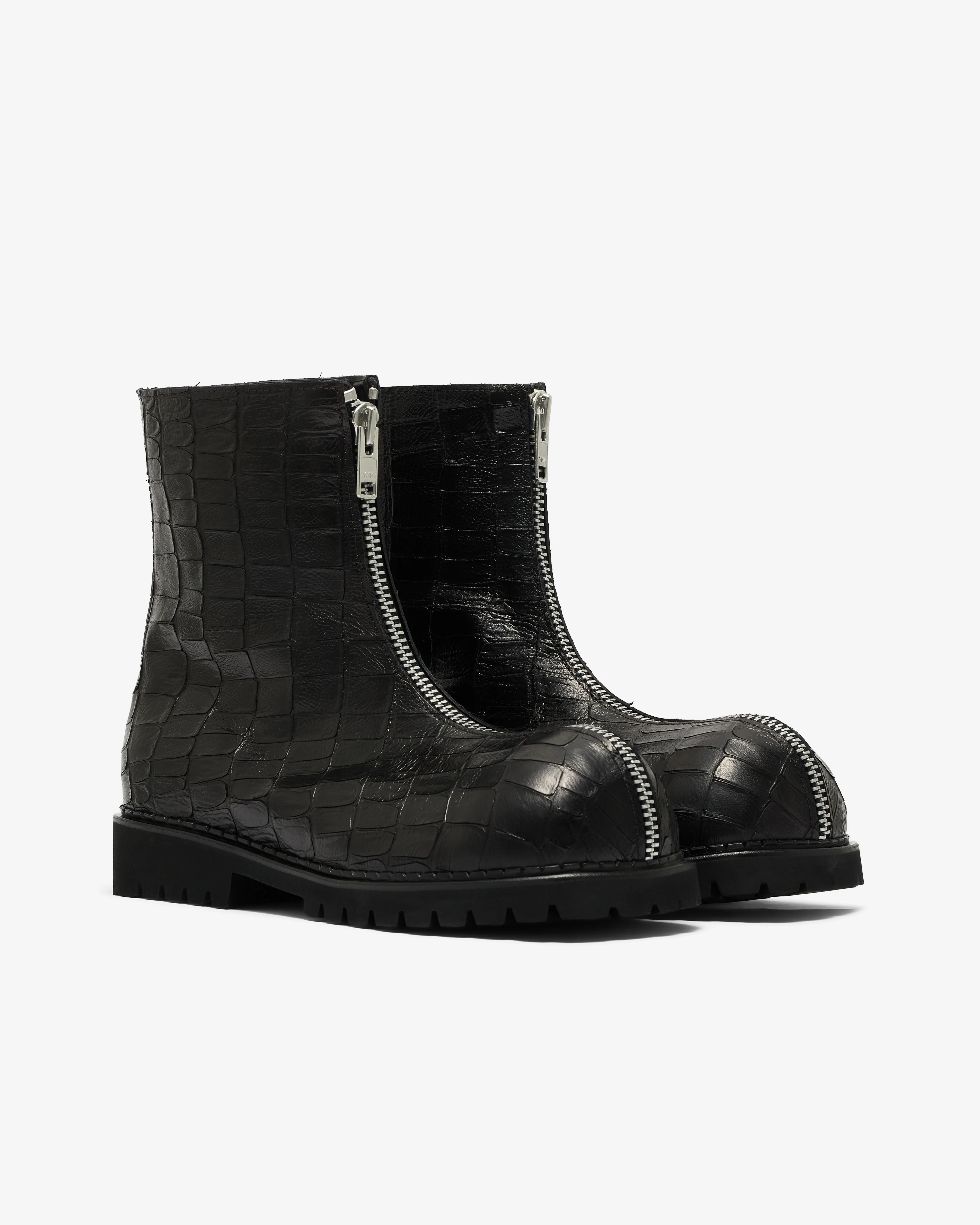 No Idea - Men's Big Foot 2 Zip 2 Layer Boots - (Black) - Image 3