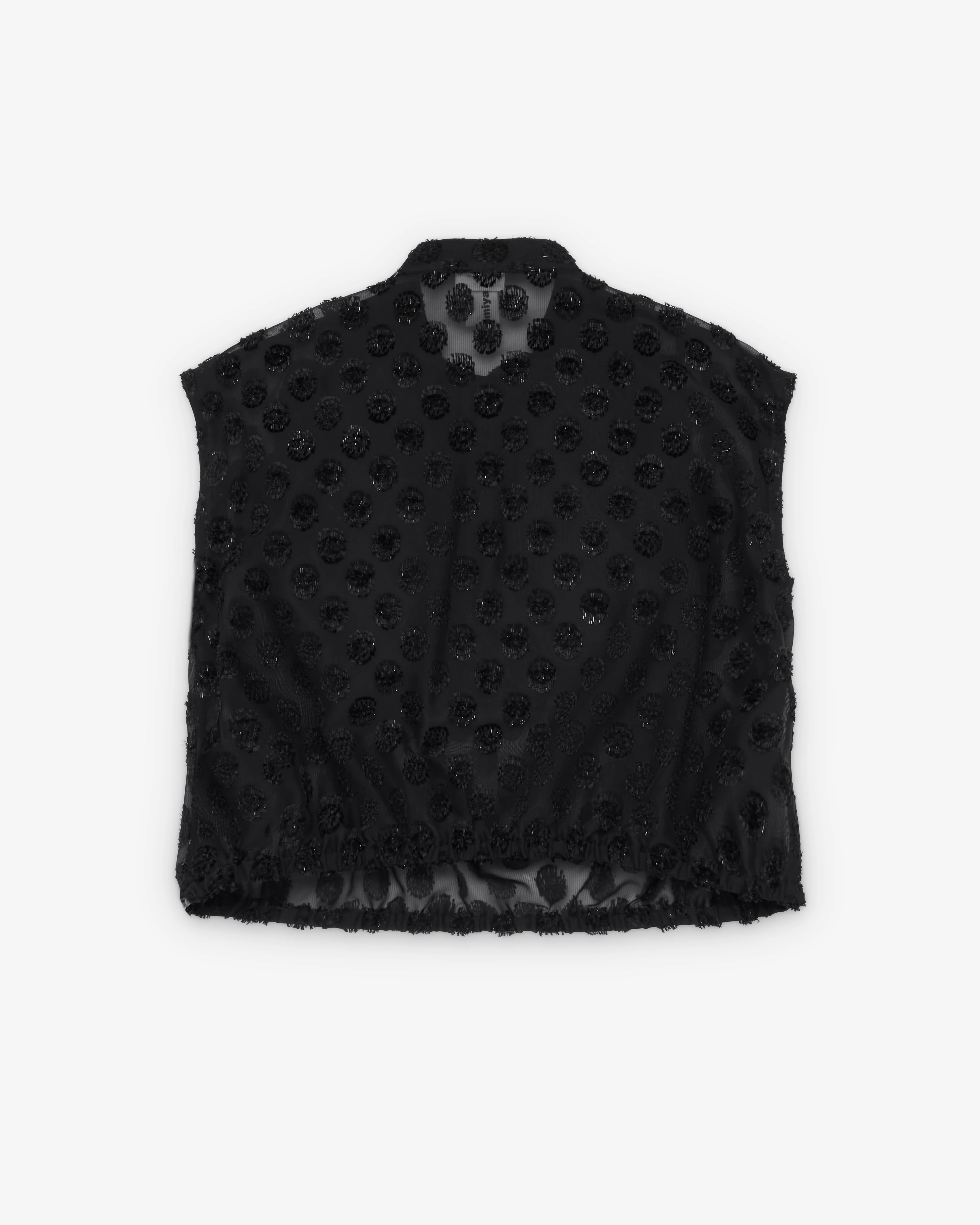 Noir Kei Ninomiya - Women's Polka Dot Georgette Blouse - (Black) - Image 2