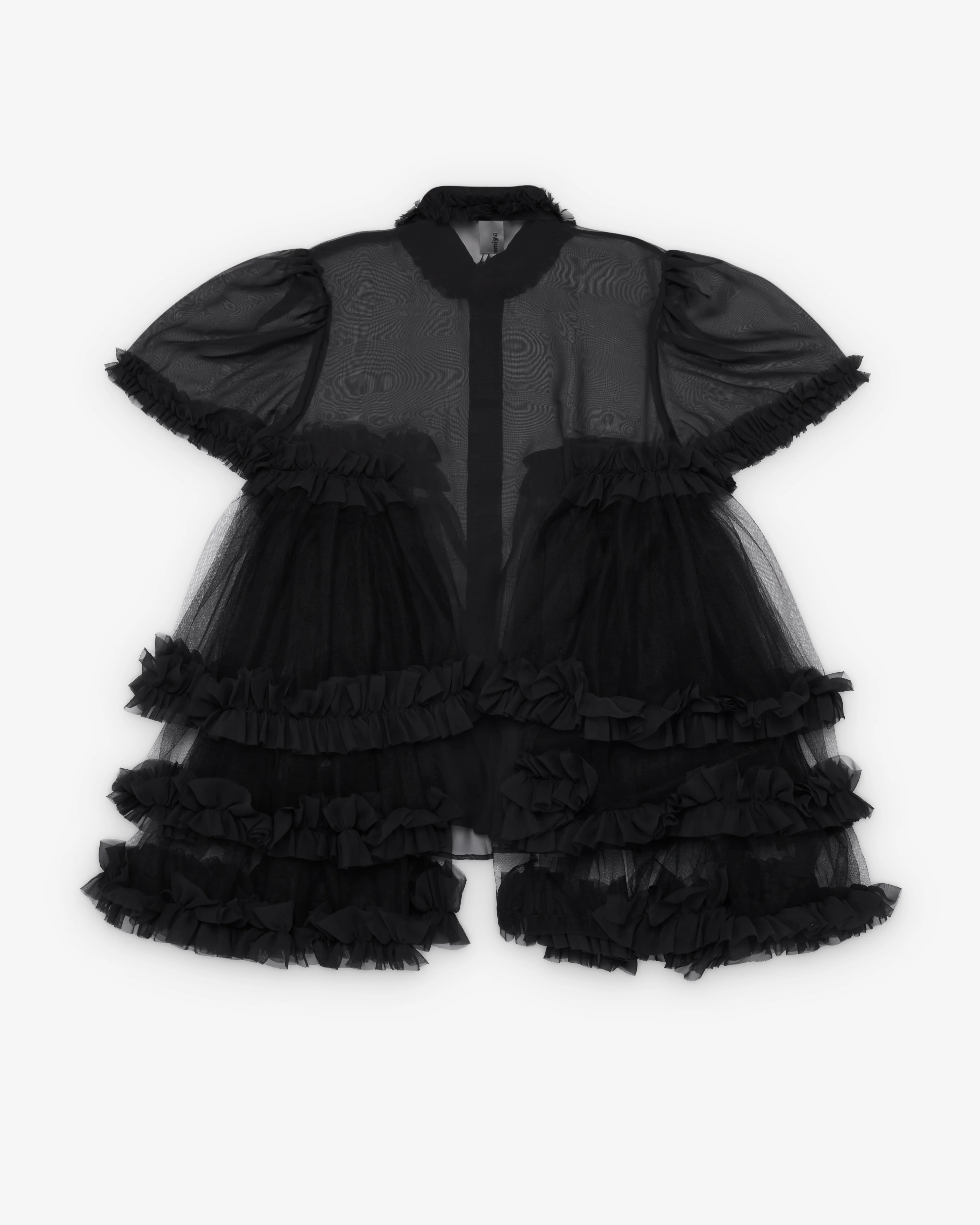 Noir Kei Ninomiya - Women's Tiered Georgette Blouse - (Black) - Image 2