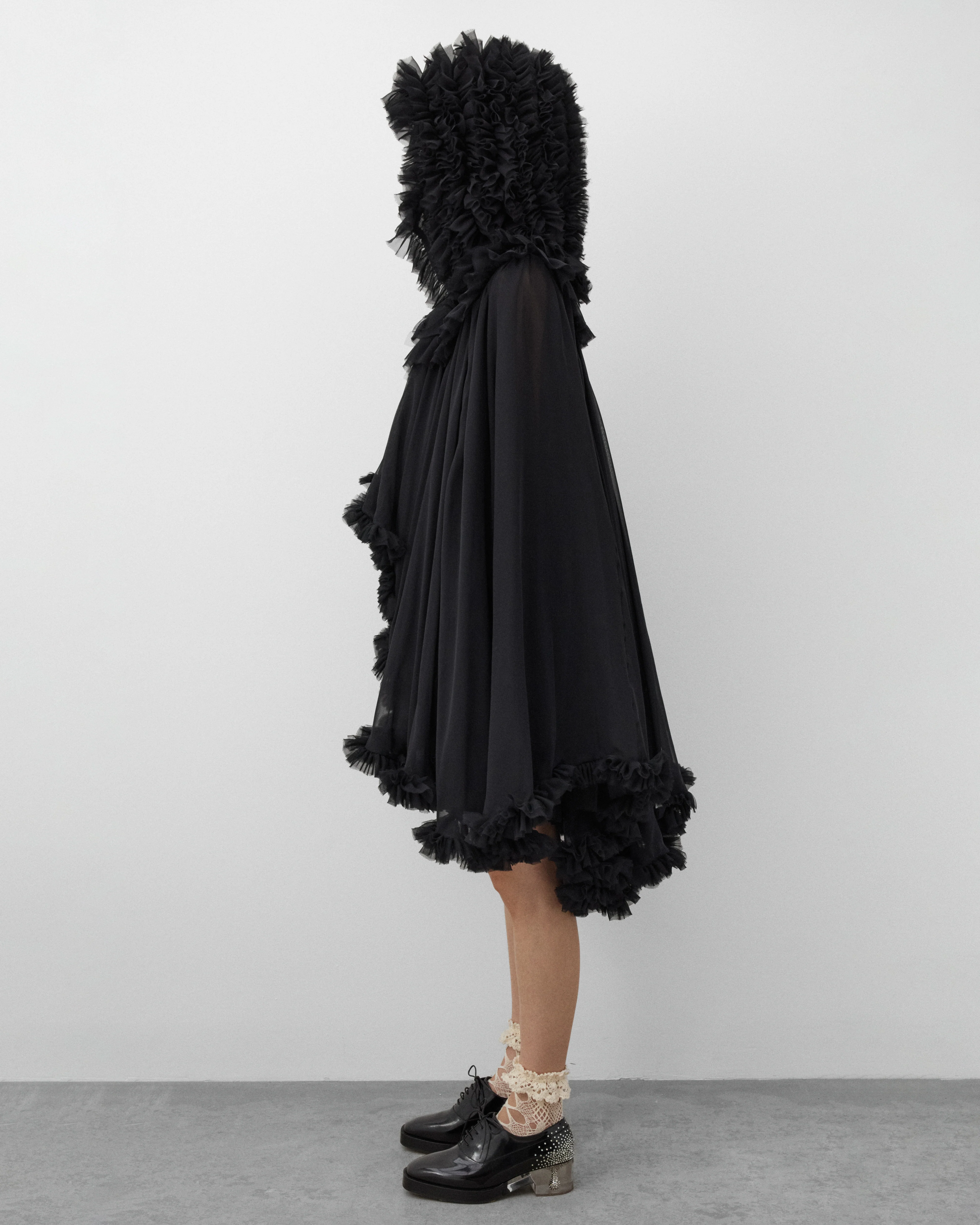 Noir Kei Ninomiya - Women's Georgette Jacket - (Black) - Image 4