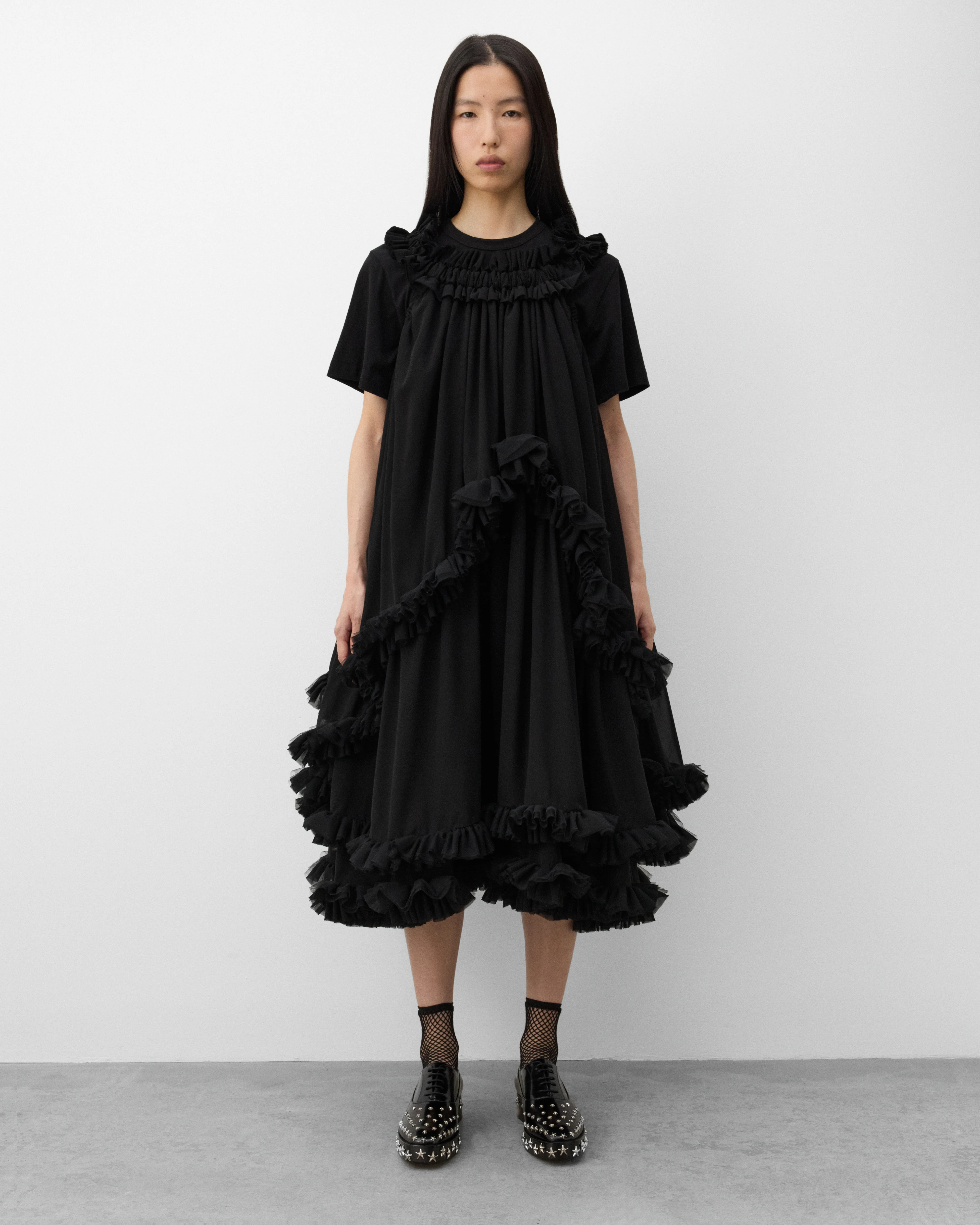 Noir Kei Ninomiya - Women's Tulle Maxi Dress - (Black) - Image 3