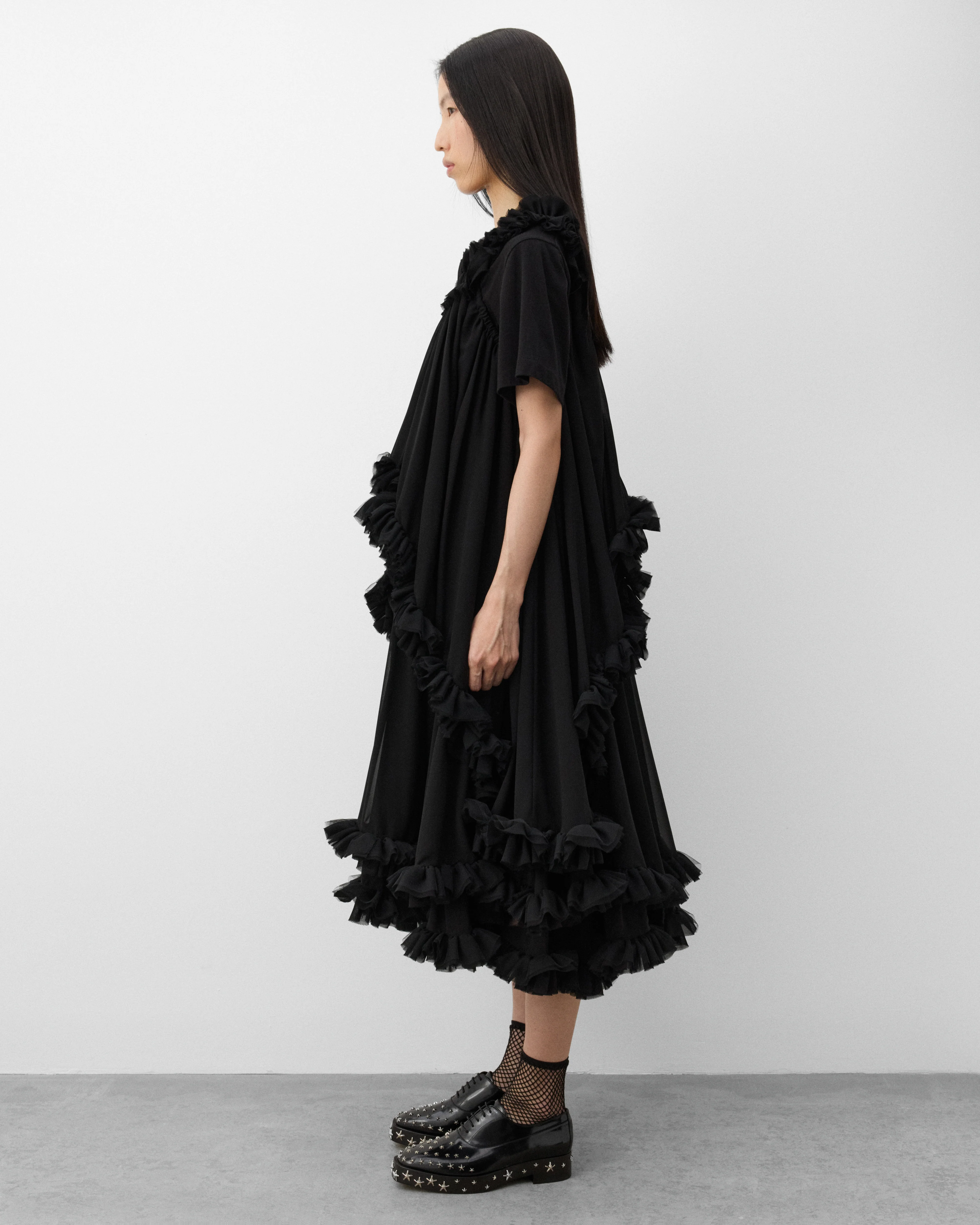 Noir Kei Ninomiya - Women's Tulle Maxi Dress - (Black) - Image 4