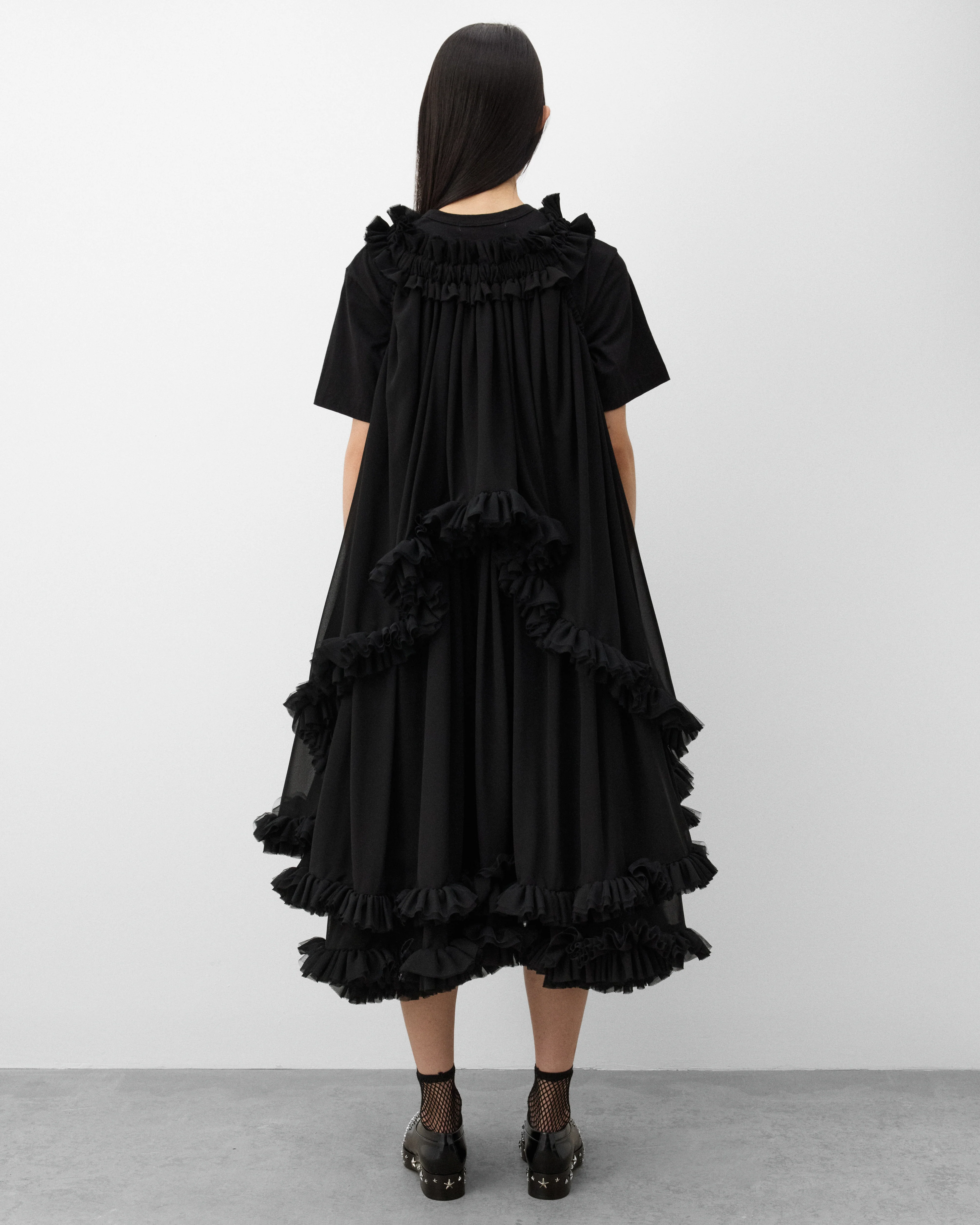 Noir Kei Ninomiya - Women's Tulle Maxi Dress - (Black) - Image 5