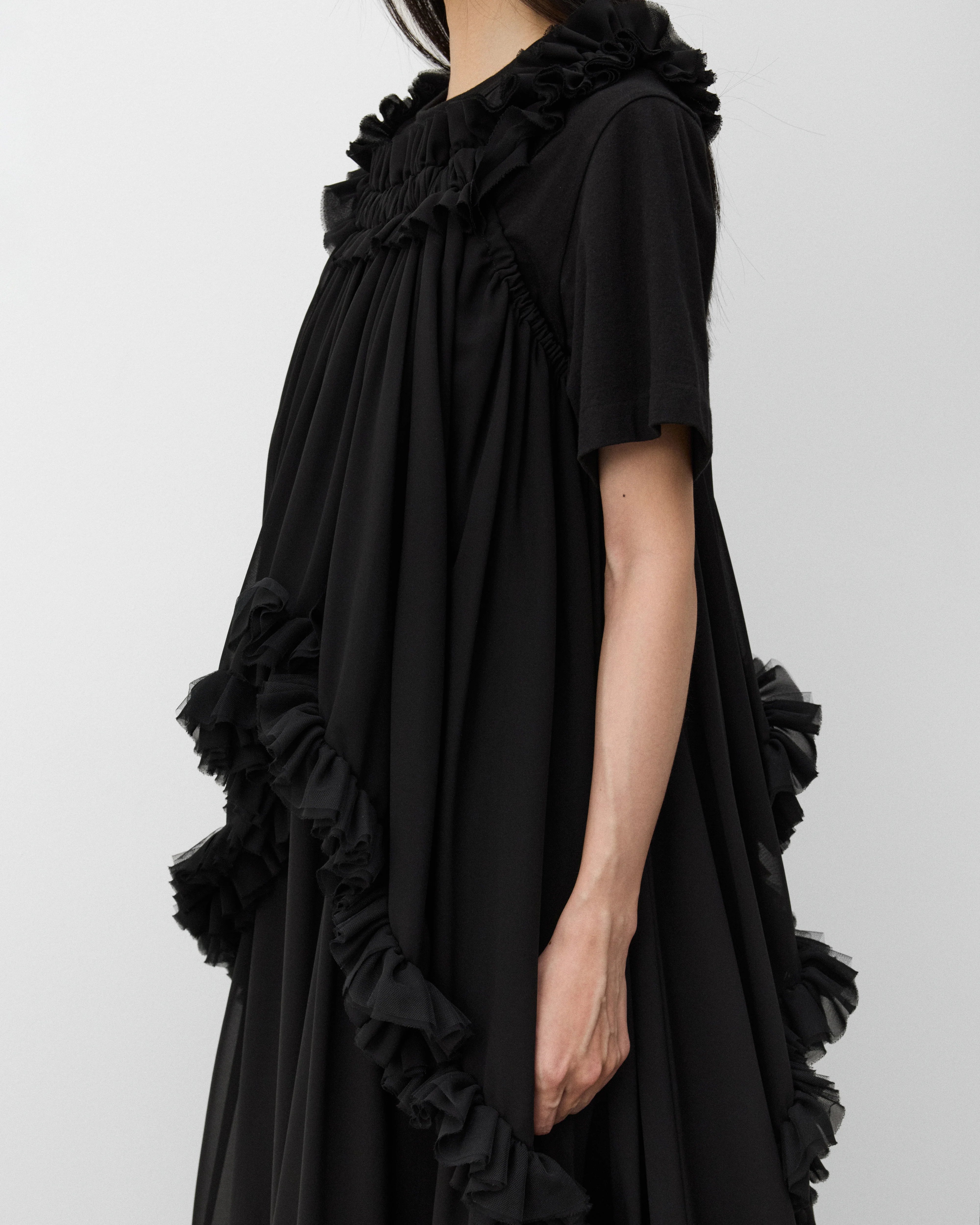Noir Kei Ninomiya - Women's Tulle Maxi Dress - (Black) - Image 7