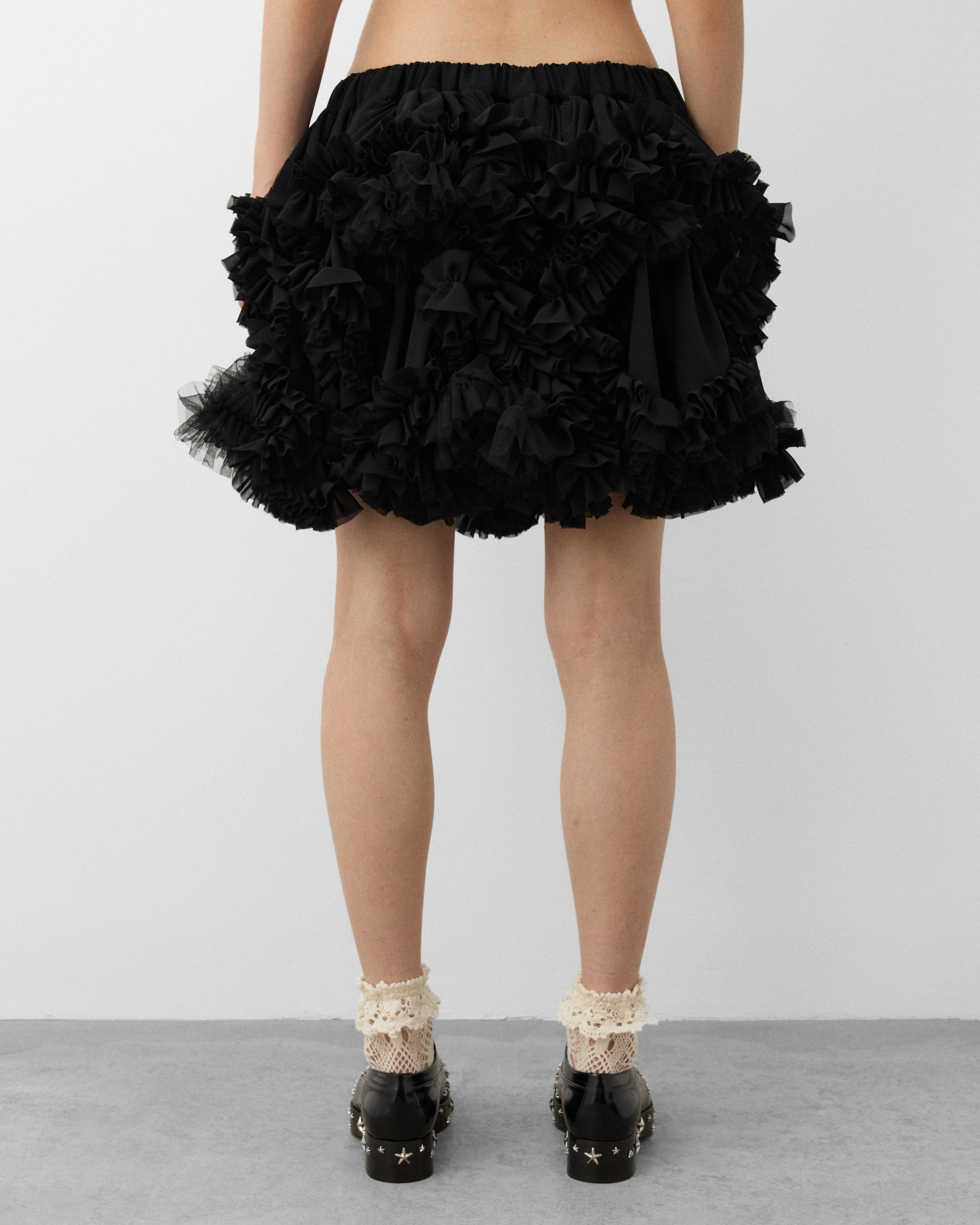 Noir Kei Ninomiya - Women's Tulle Mini Skirt - (Black) - Image 5