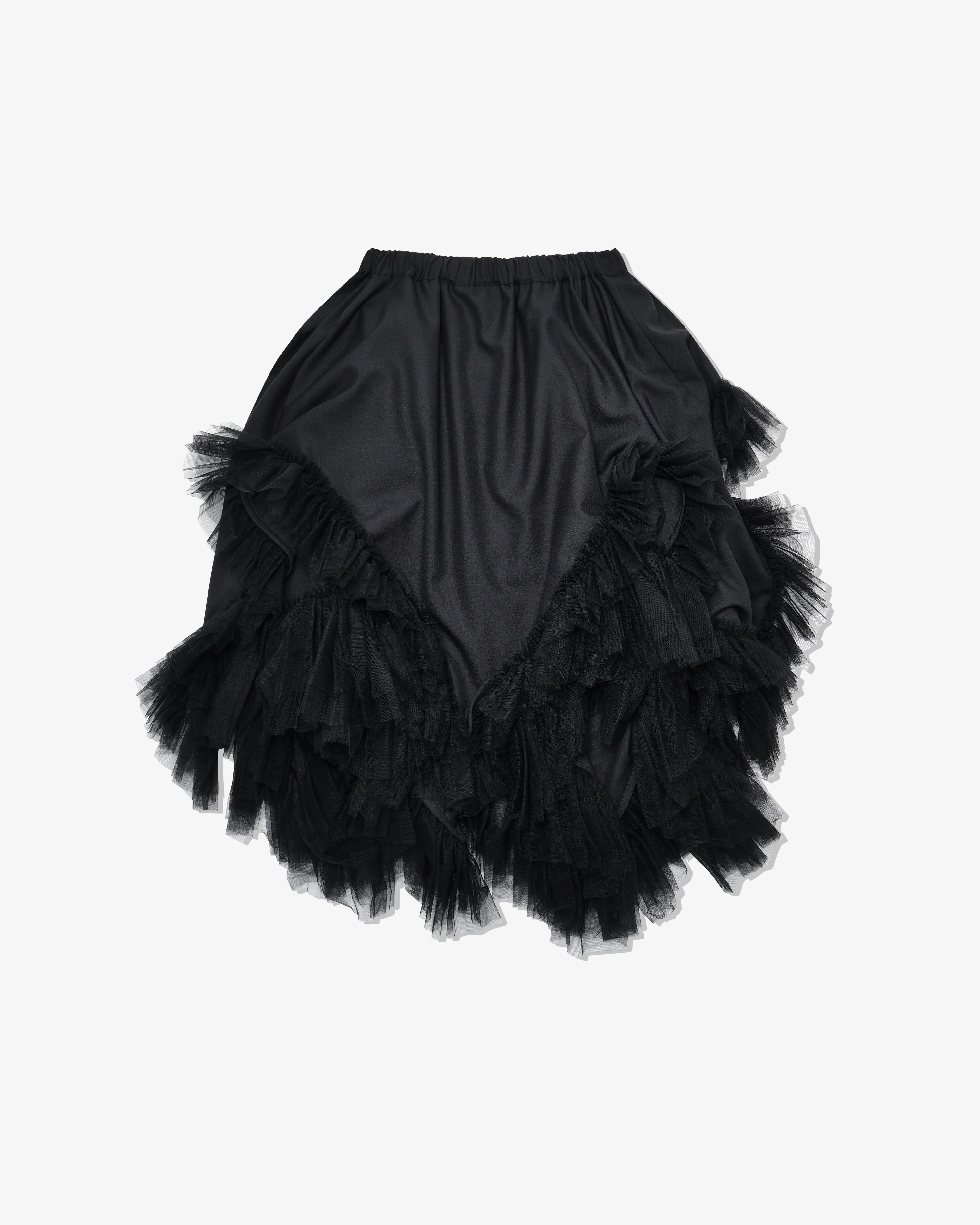 Noir Kei Ninomiya - Women's Ruffled Skirt - (Black) - Image 2