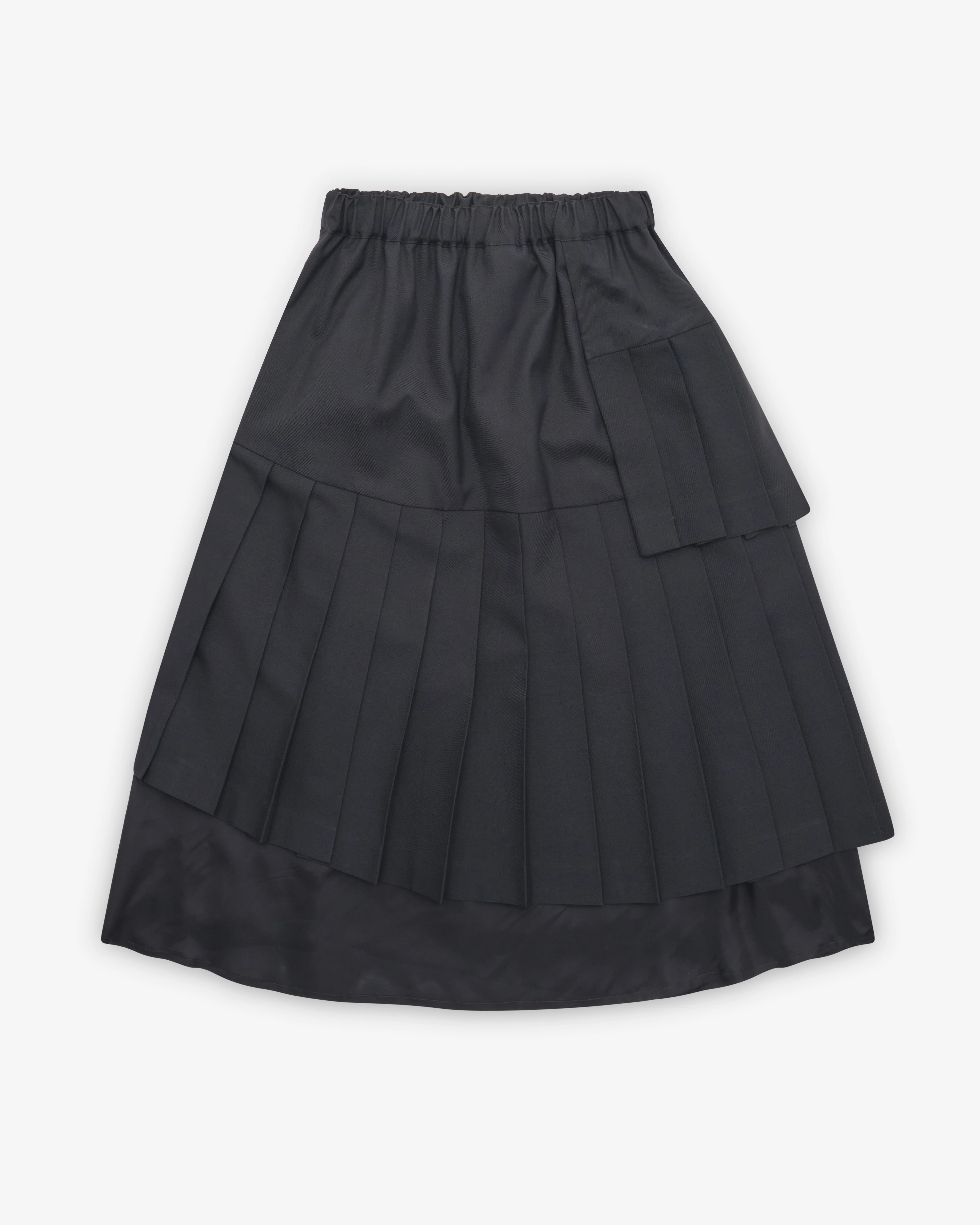 Noir Kei Ninomiya - Women's Tiered Pleated Skirt - (Black) - Image 2