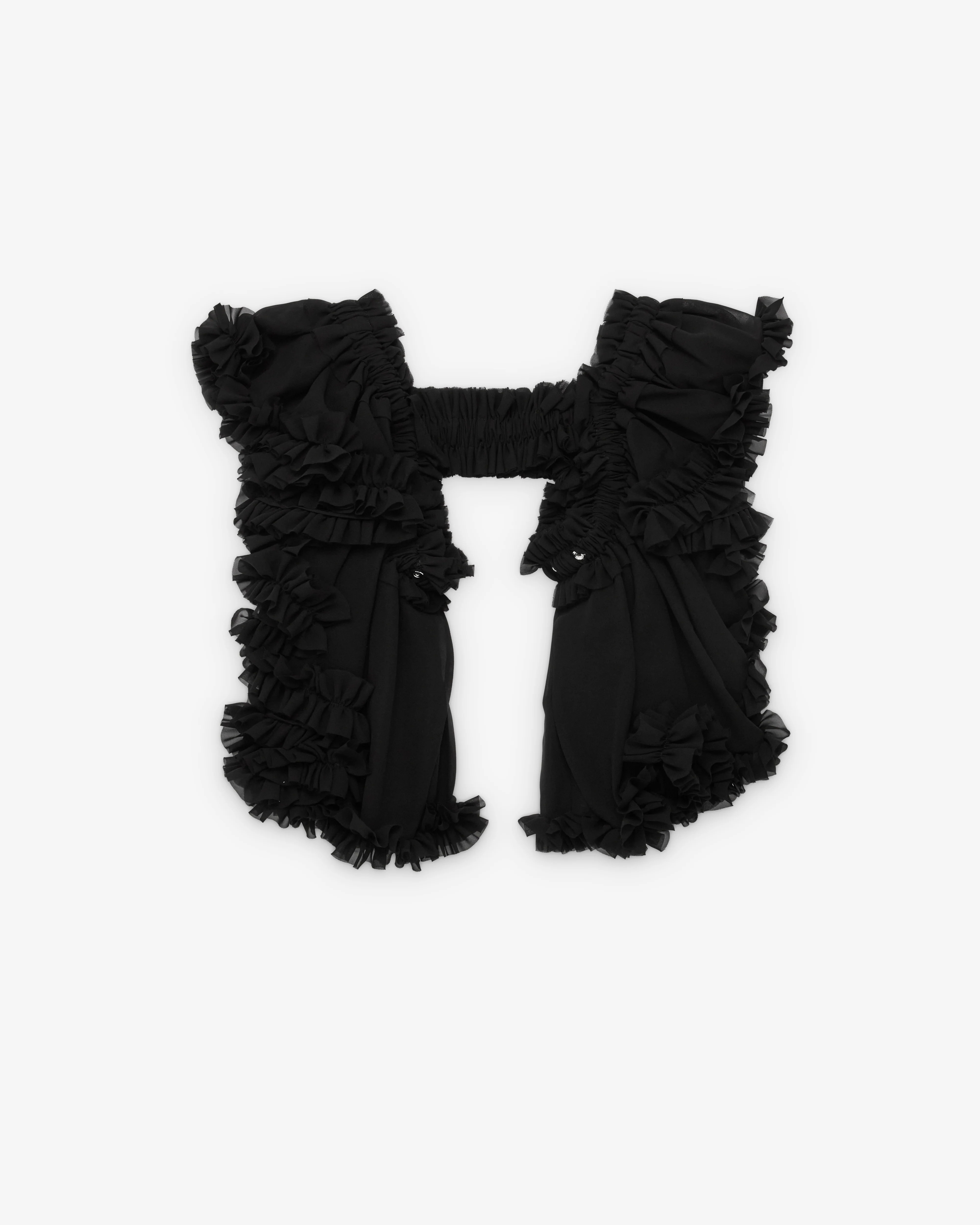 Noir Kei Ninomiya - Women's Tulle Vest - (Black) - Image 2