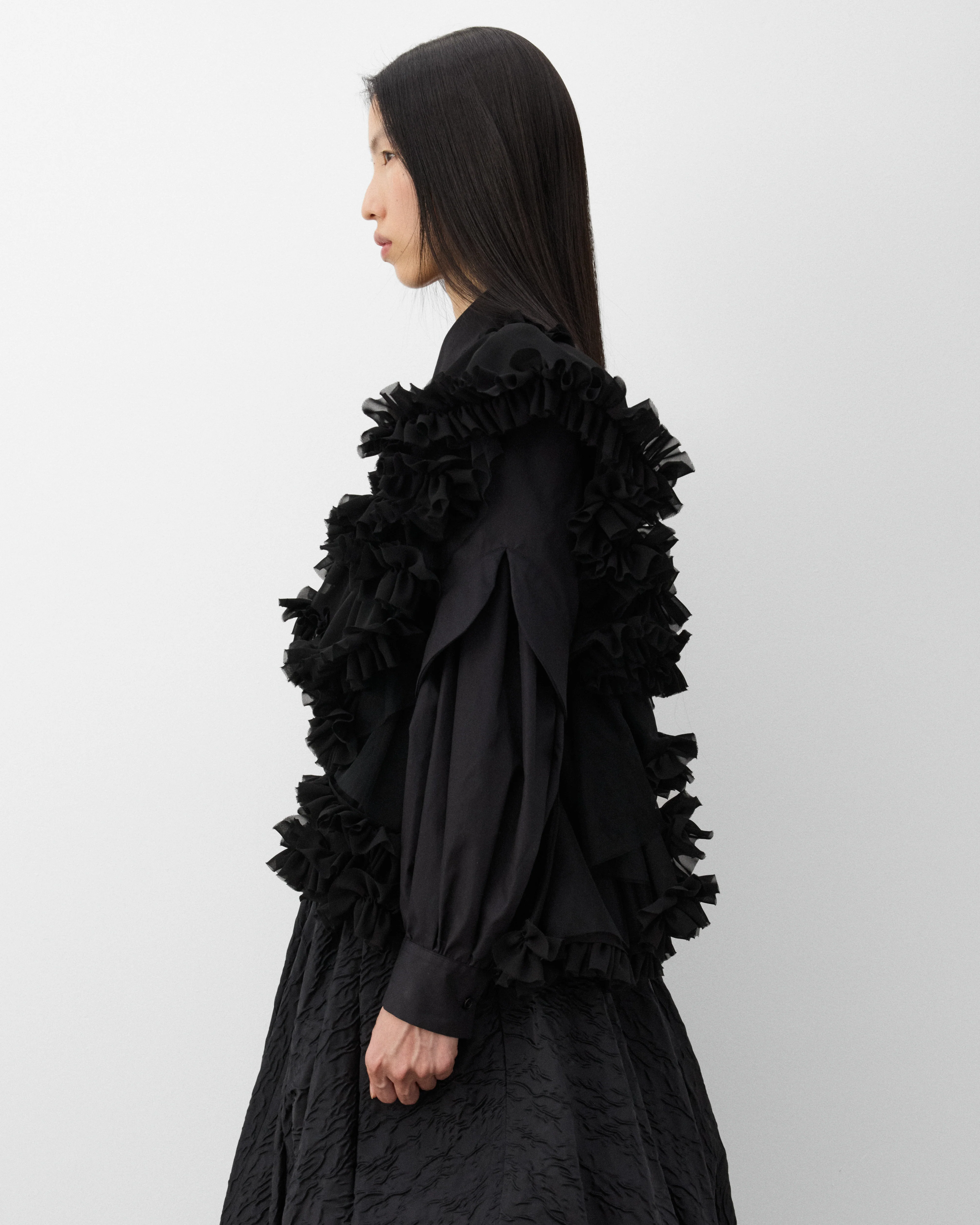 Noir Kei Ninomiya - Women's Tulle Vest - (Black) - Image 4