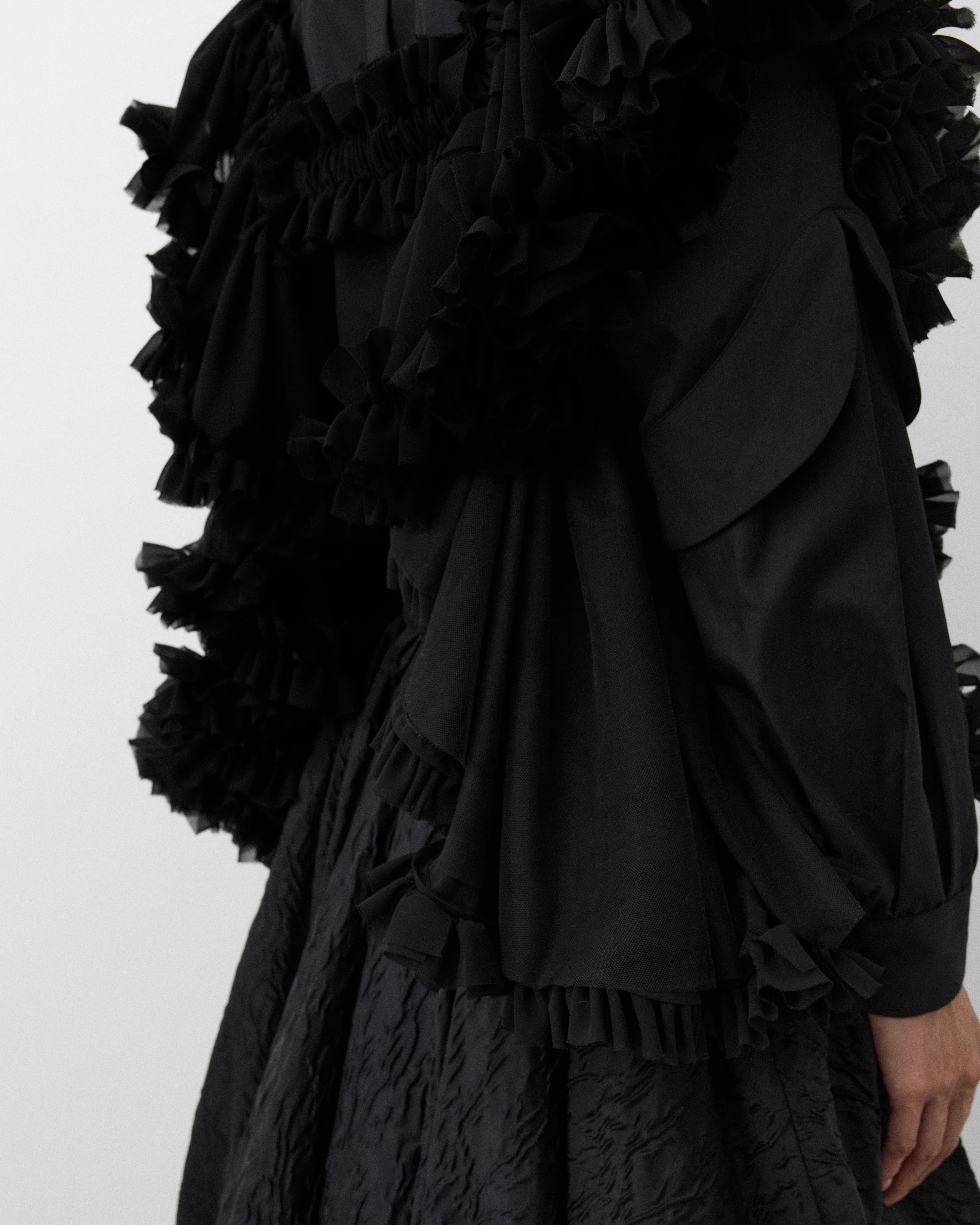 Noir Kei Ninomiya - Women's Tulle Vest - (Black) - Image 7
