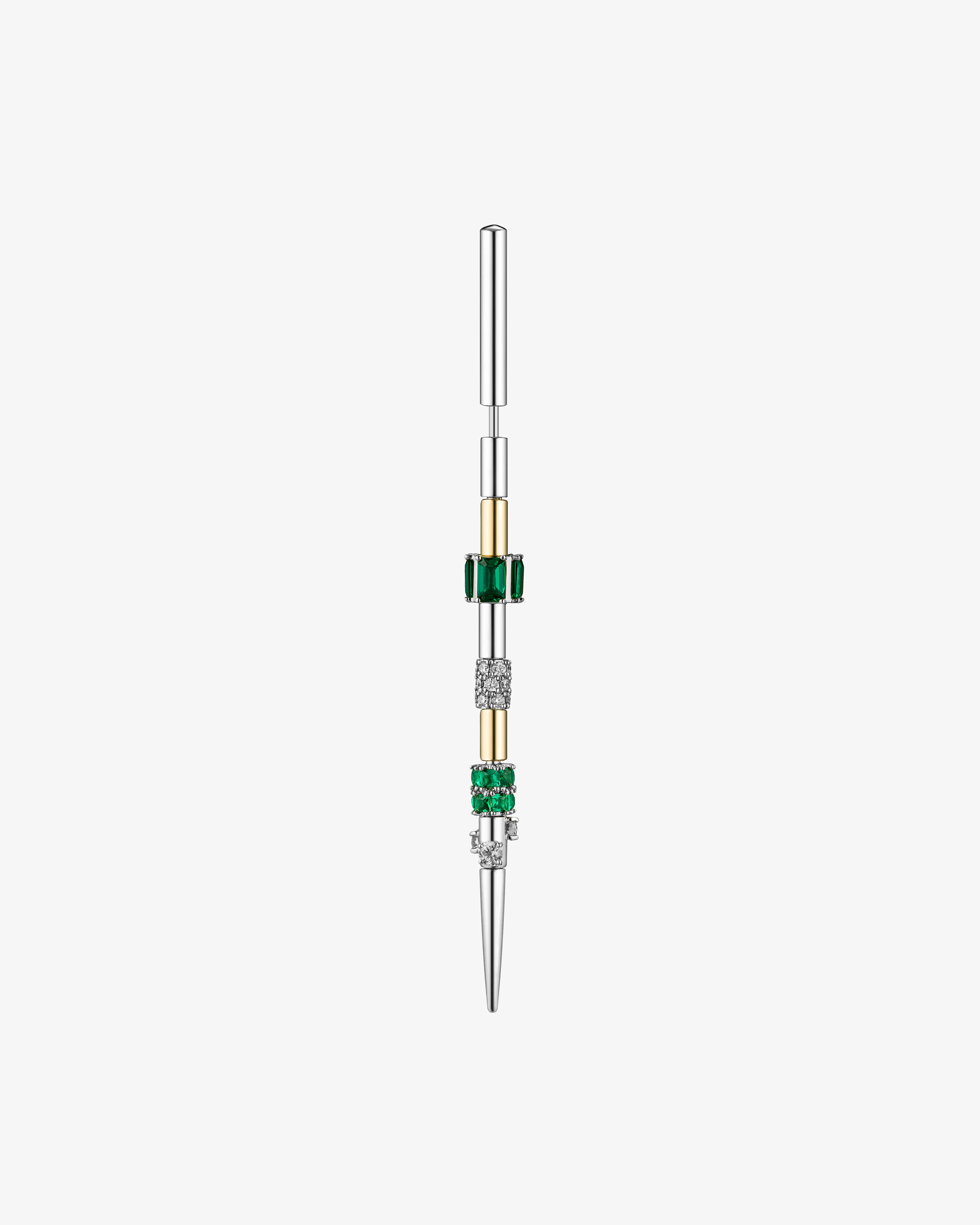 Nomis - Women's Olafur Ear Pin - (White Gold/Yellow Gold)