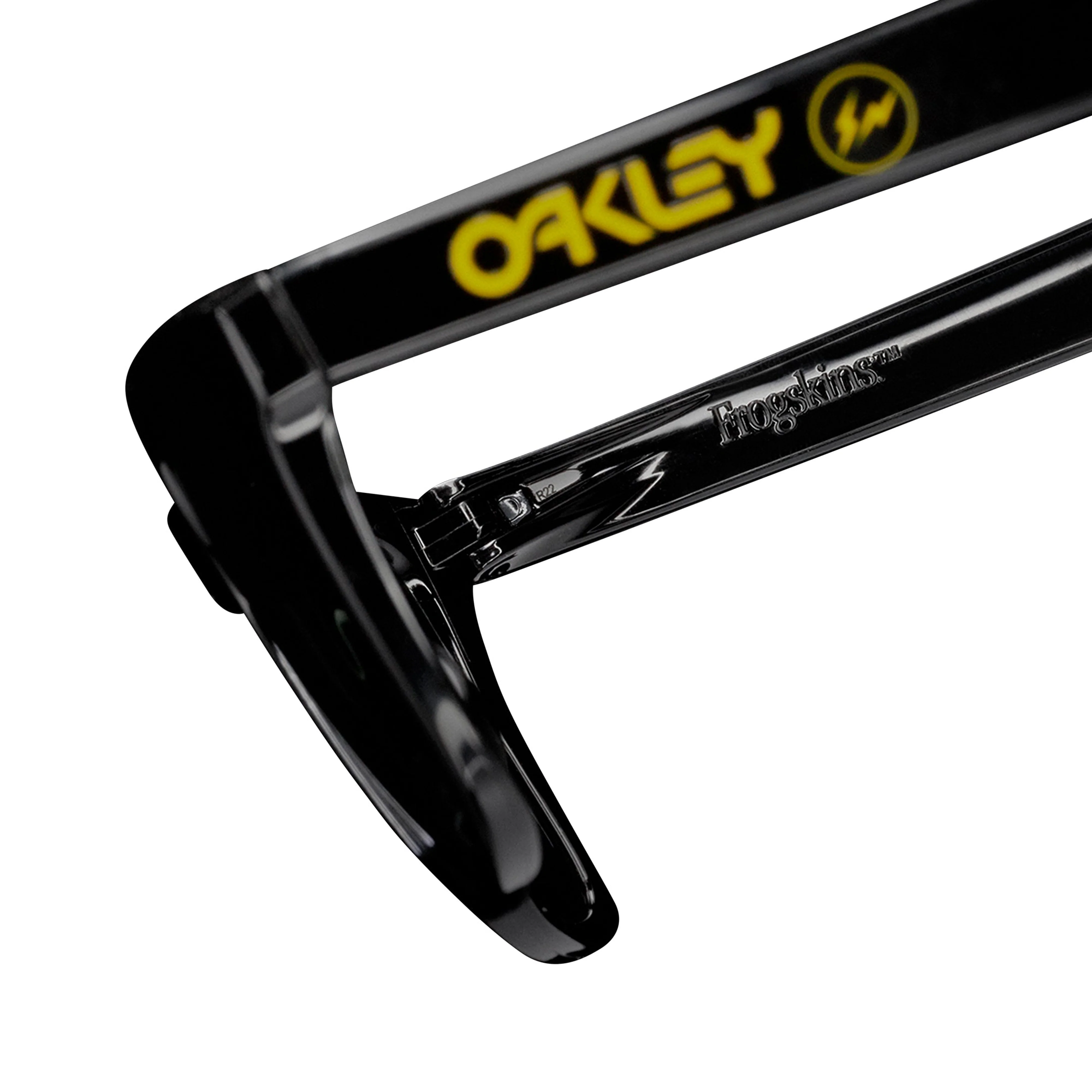Oakley - Fragment Frogskins Sunglasses - (Yellow/Prizm Grey) - Image 3