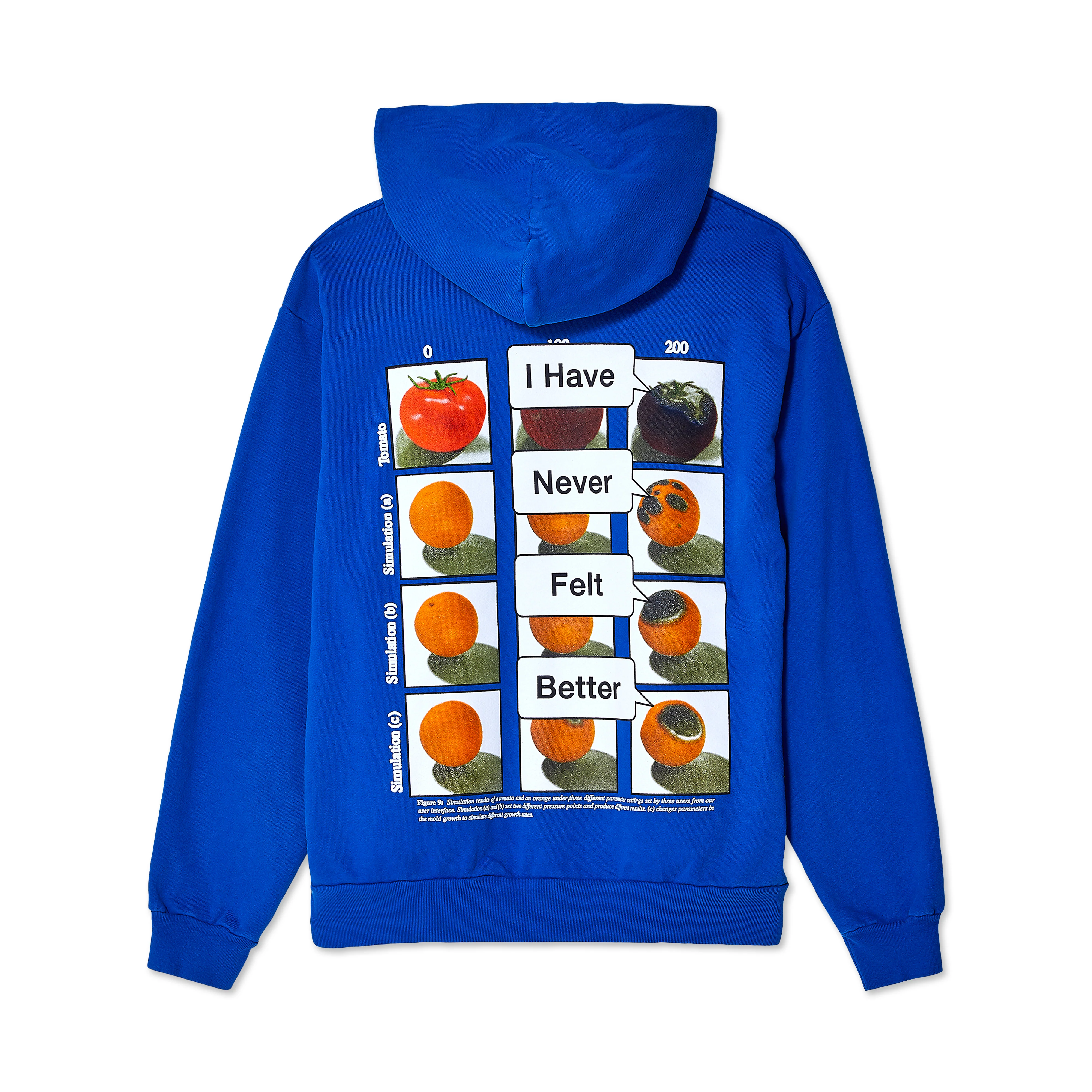 Online Ceramics - Aging Dying Hoodie - (Blue) - Image 2