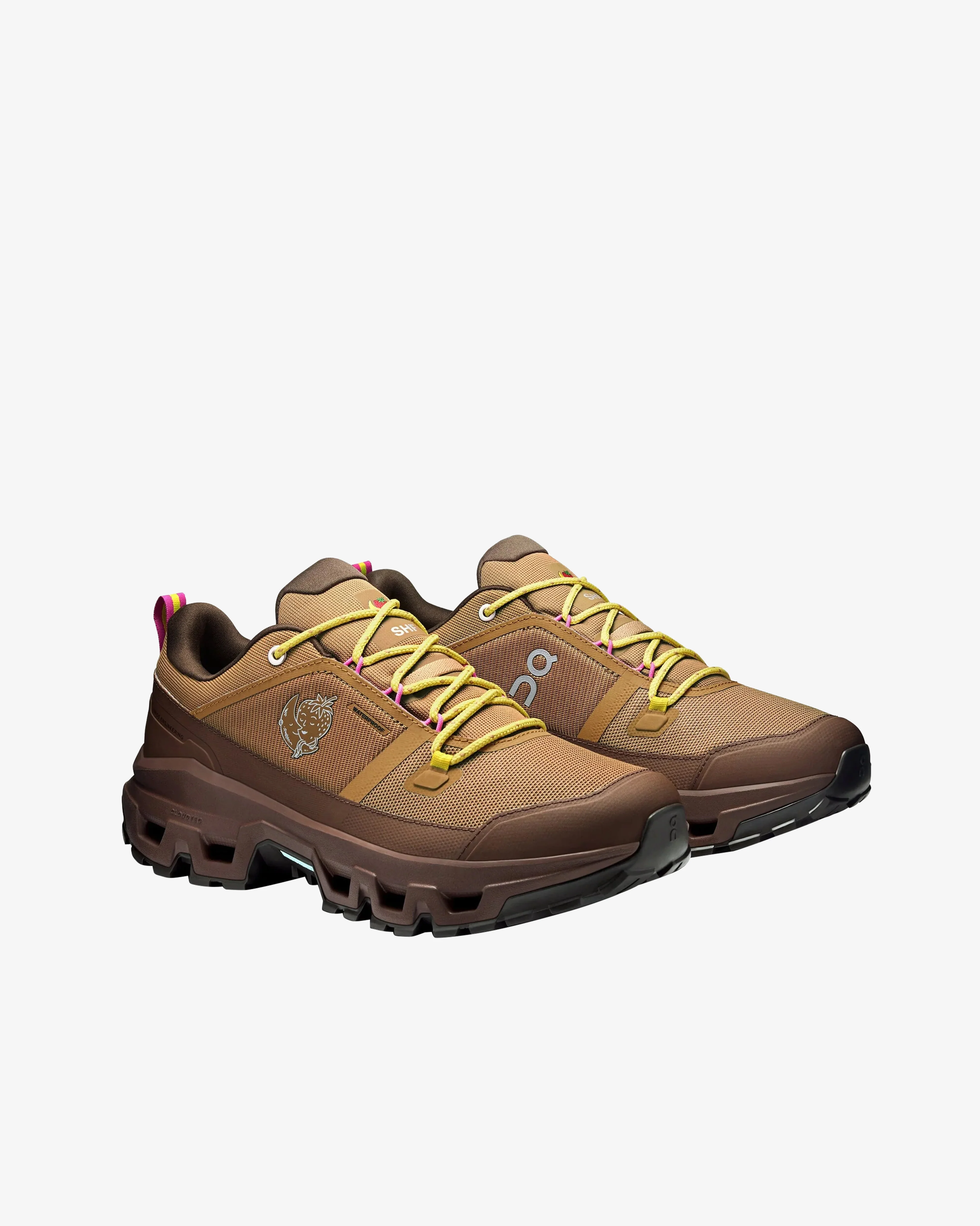 On Running - Men's Sky High Farm Cloudrock Low WP Sneakers - (Sphinx/Chestnut) - Image 3