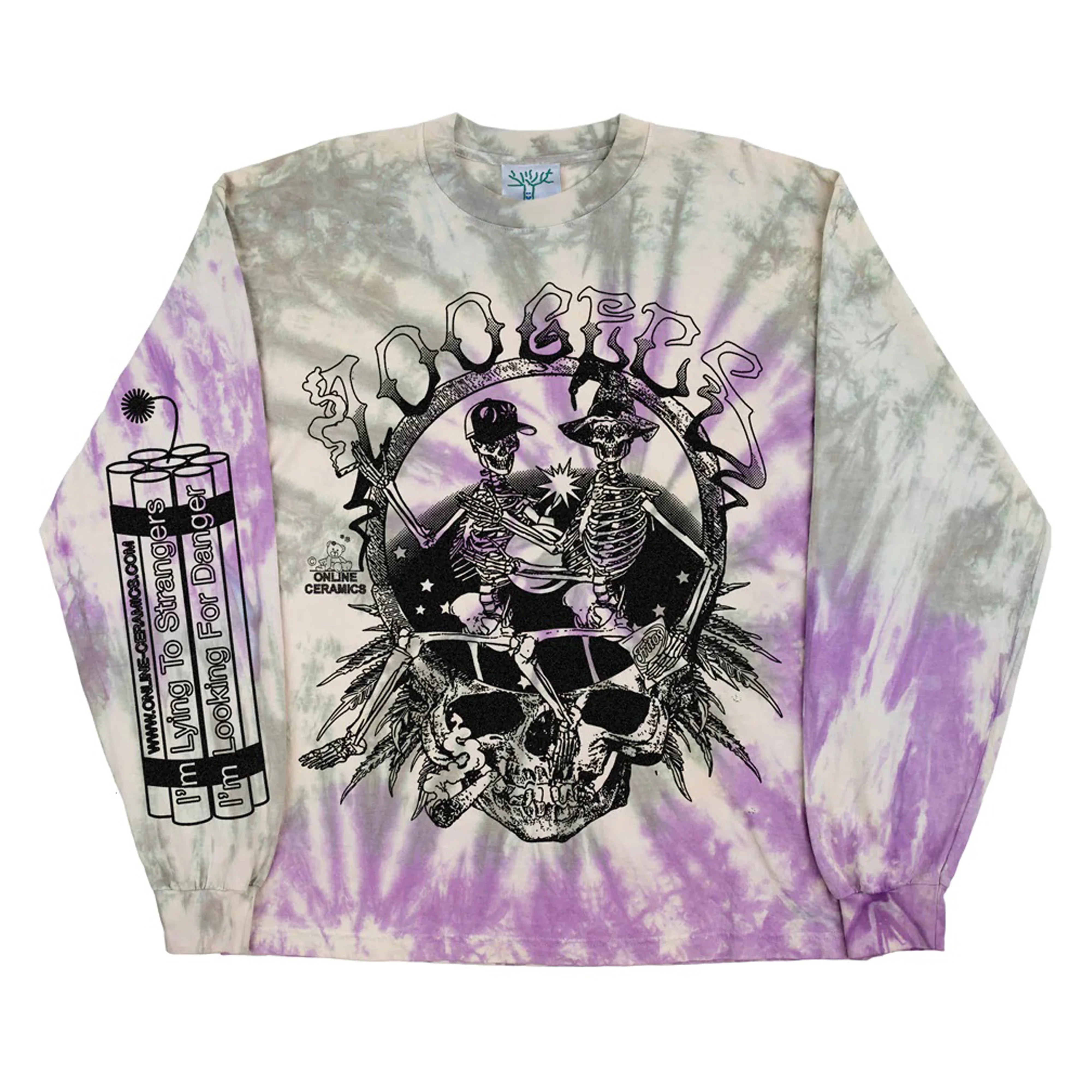 Online Ceramics x 100 GECS - Men's TNT Long Sleeve - (Tie-Dye)