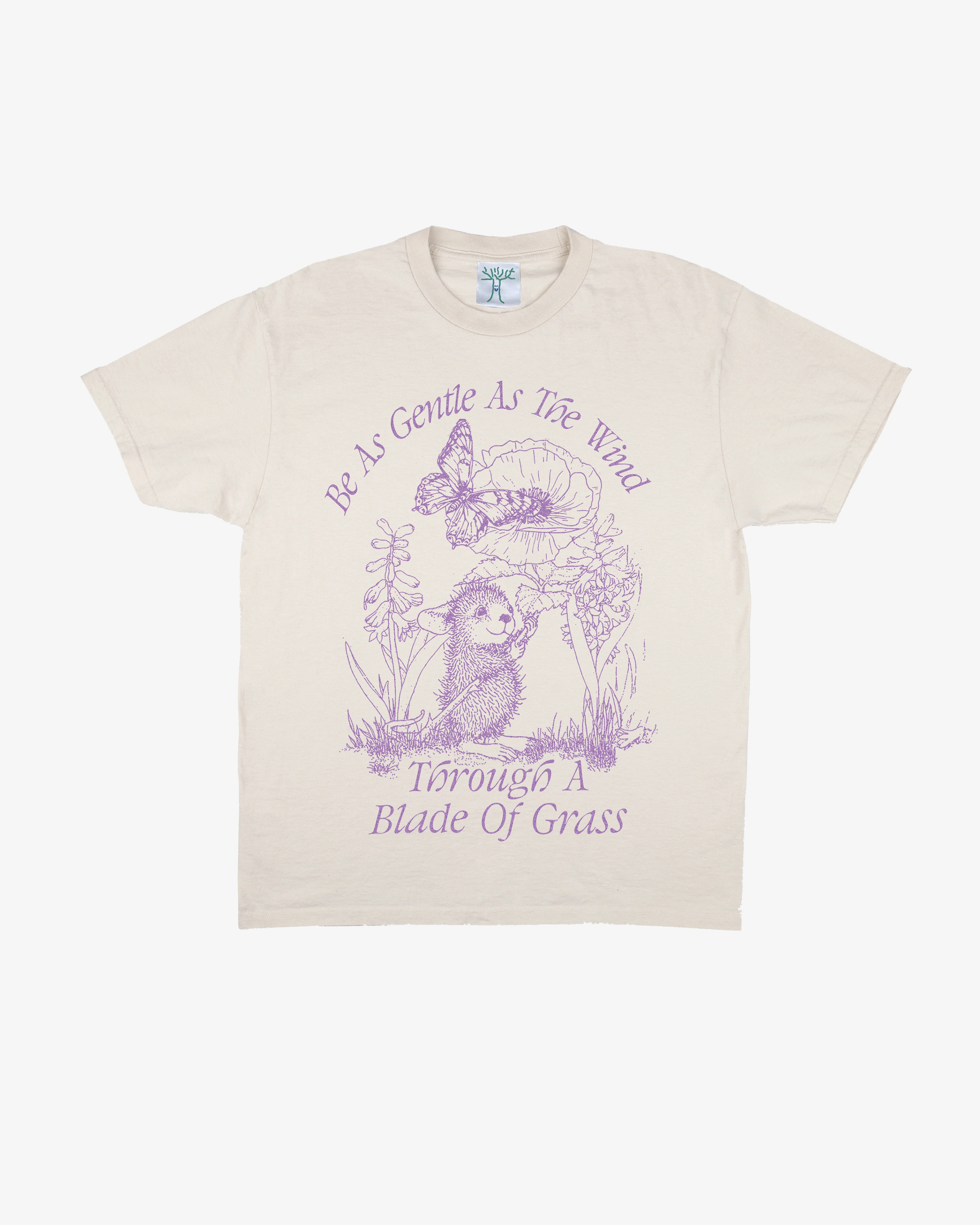 Online Ceramics - Men's As Gentle As The Wind T-Shirt - (Cream)
