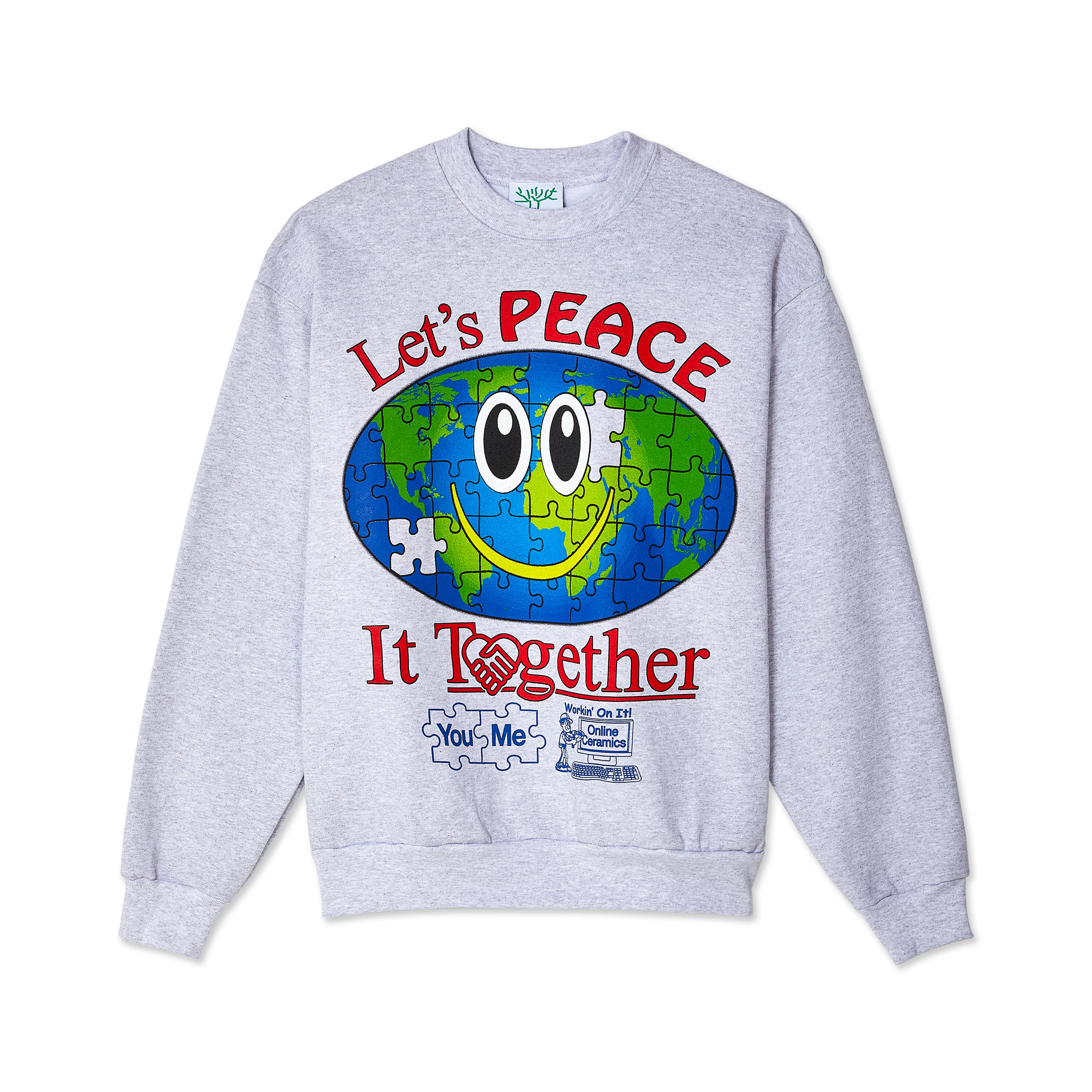 Online Ceramics - Workin On It Crewneck - (Ash)