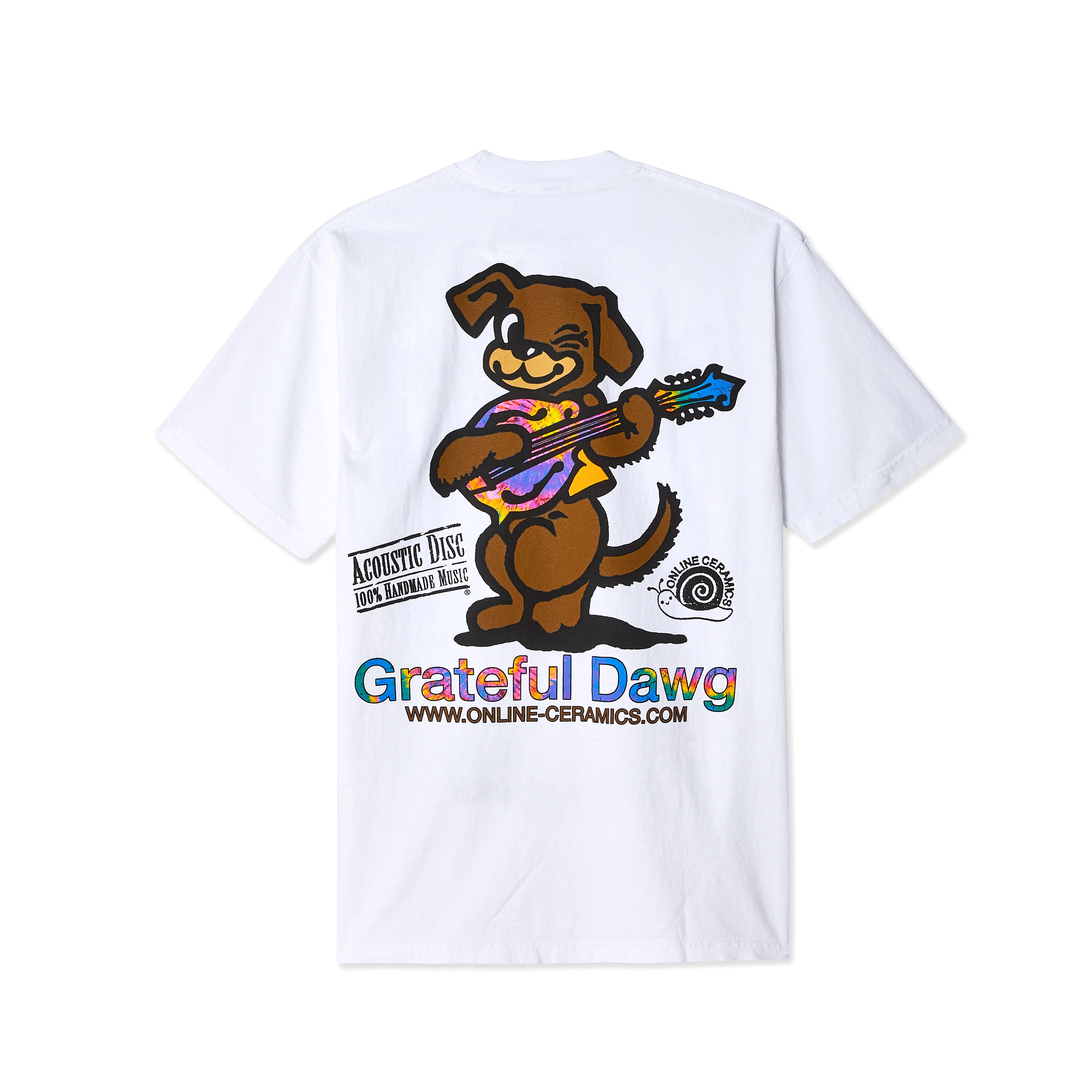 Online Ceramics - Dawg Works T-Shirt - (White) - Image 2